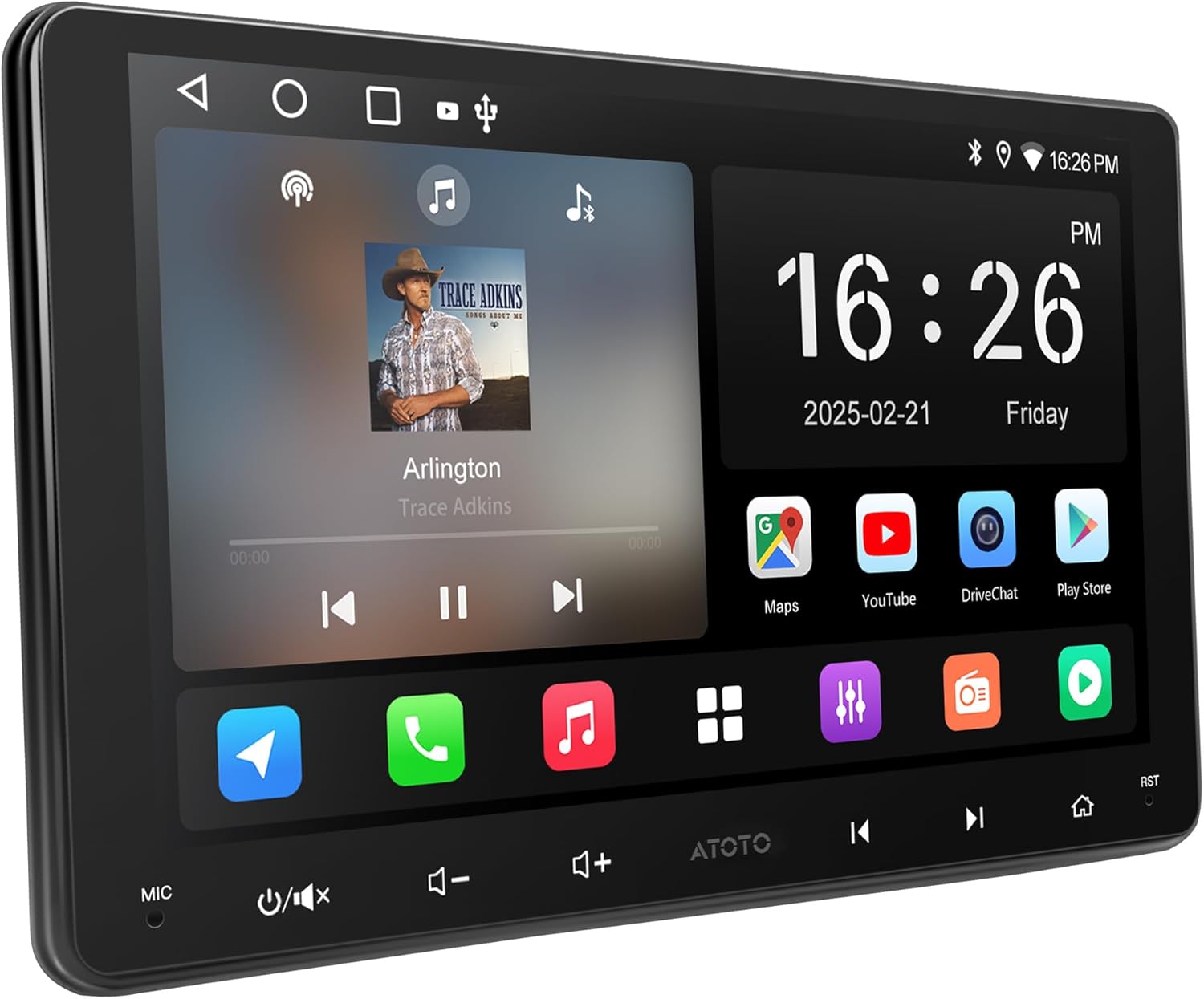 9 Inch Android Car Radio Double Din Wireless CarPlay&Android Auto, AI Car Stereo with Wi-Fi/Bluetooth/USB, GPS Tracking, 24 EQ&DSP, Mirror Link, 2G+32G, A5LG209T