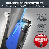 Tefal EverSharp Pro 5-Piece Kitchen Knife Block with Integrated Sharpener - 3