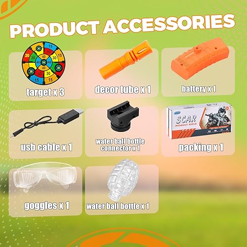 Miniatura 3 de Juguetes eléctricos de bolas de gel con más de 80000 cuentas de agua para equipo de actividades, juguetes automáticos ecológicos para juegos al aire