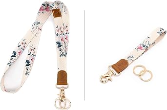 POCKT Lanyard for Keys Neck and Hand Wrist Lanyard Key Chain Bundle for Men and Women Cool Lanyards | Bloom