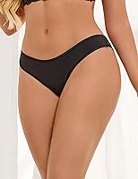 Vista 2 de ohmydear Tanga de encaje para mujer, tanga hueca, talla grande, bragas, bragas, elástico, ropa interior de encaje