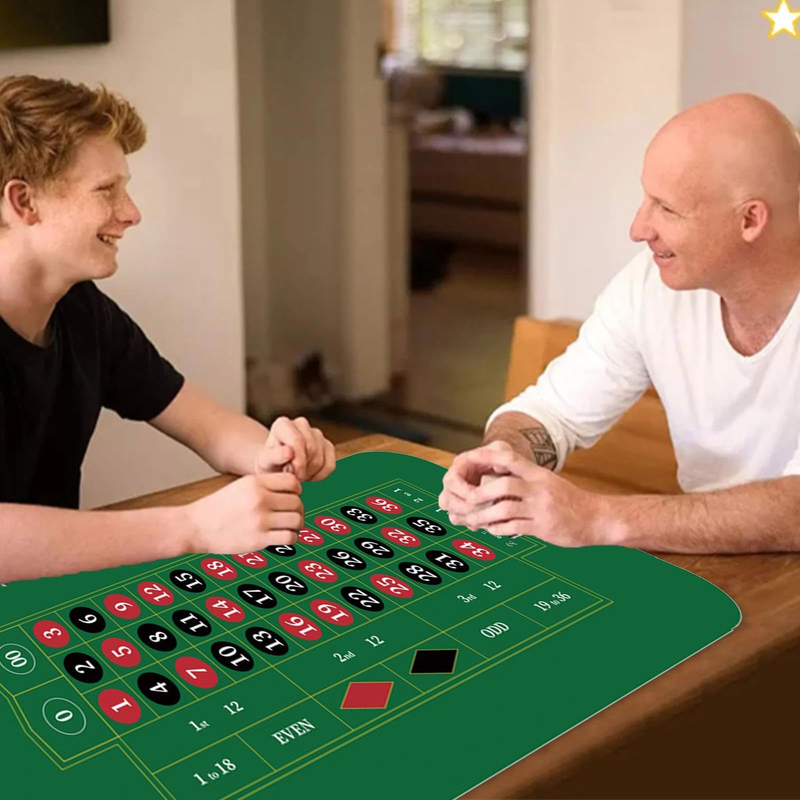 Générique Tovaglia da Poker, Tovaglia da – Tappeto da Poker Holdem 120 x | 60 cm, tappetino da tavolo da poker antiscivolo, copritavolo a carte per sera, raccolta fondi, serate a tema