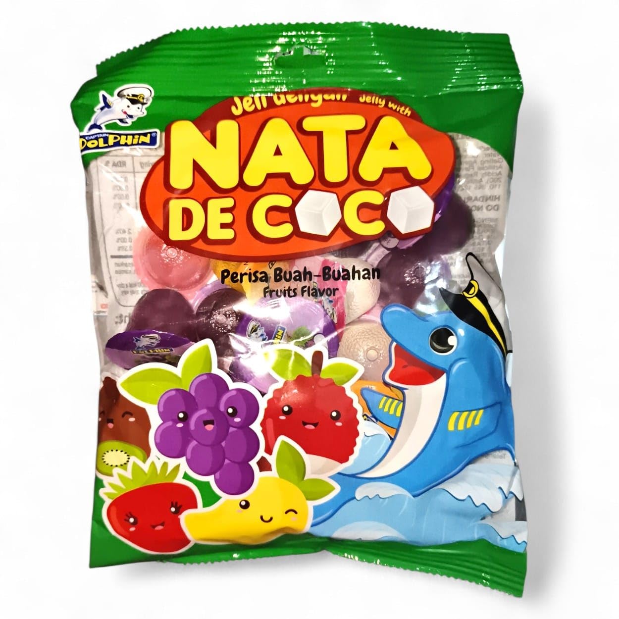 Jelly with Nata De Coco, Fruit Flavour, Mini Cups, 15g per Cup, 20