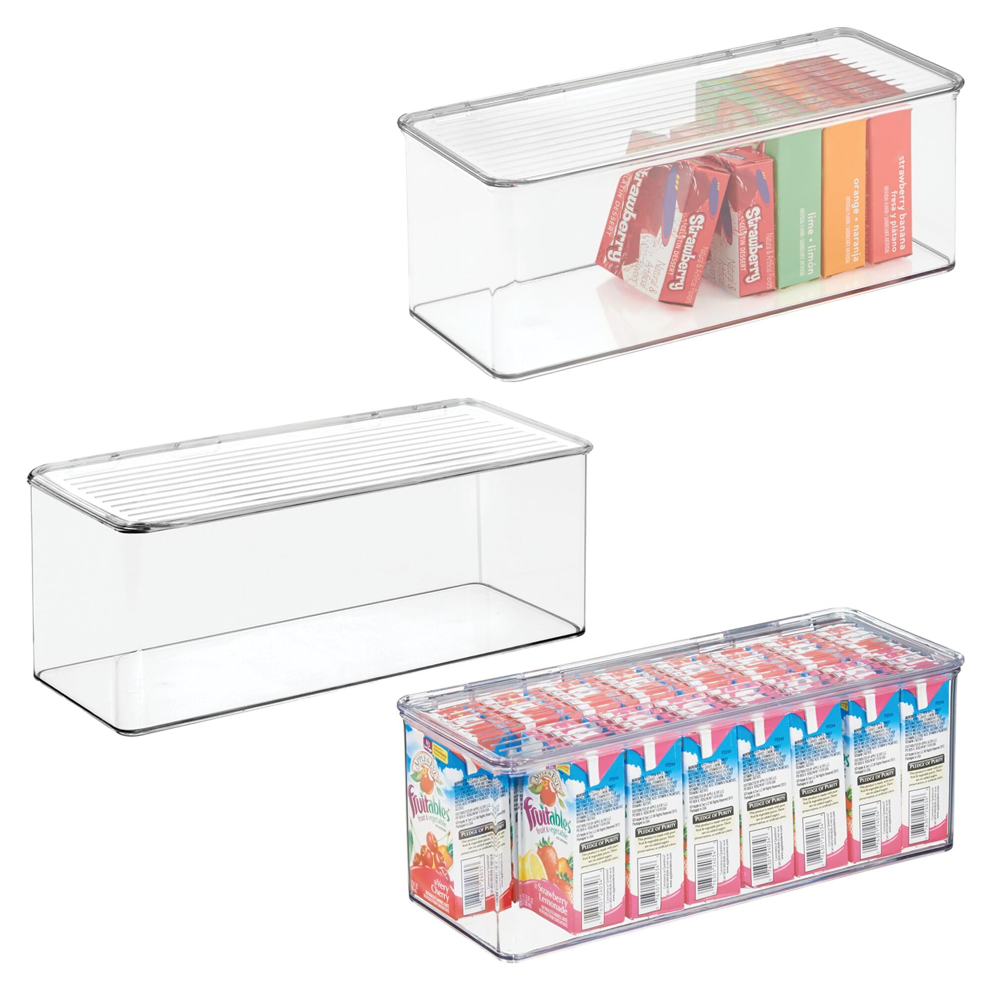 Boîte de rangement iDesign transparente plastique pour trier et ranger