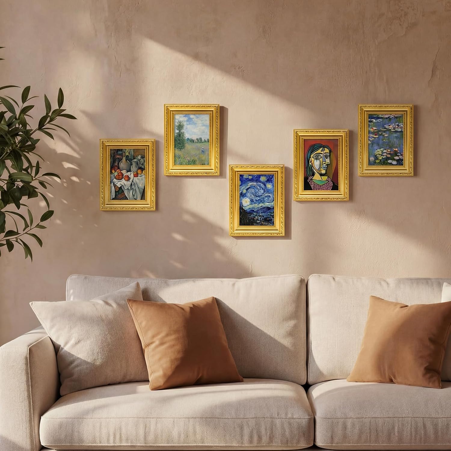 12 Pcs Gold Small Picture Frames Bulk 4 x 6 Inch Mini Vintage Antique Ornate Retro Baroque Photo Frames with Backboard for Wall Hanging Tabletop Home Decor Wedding Christmas Display