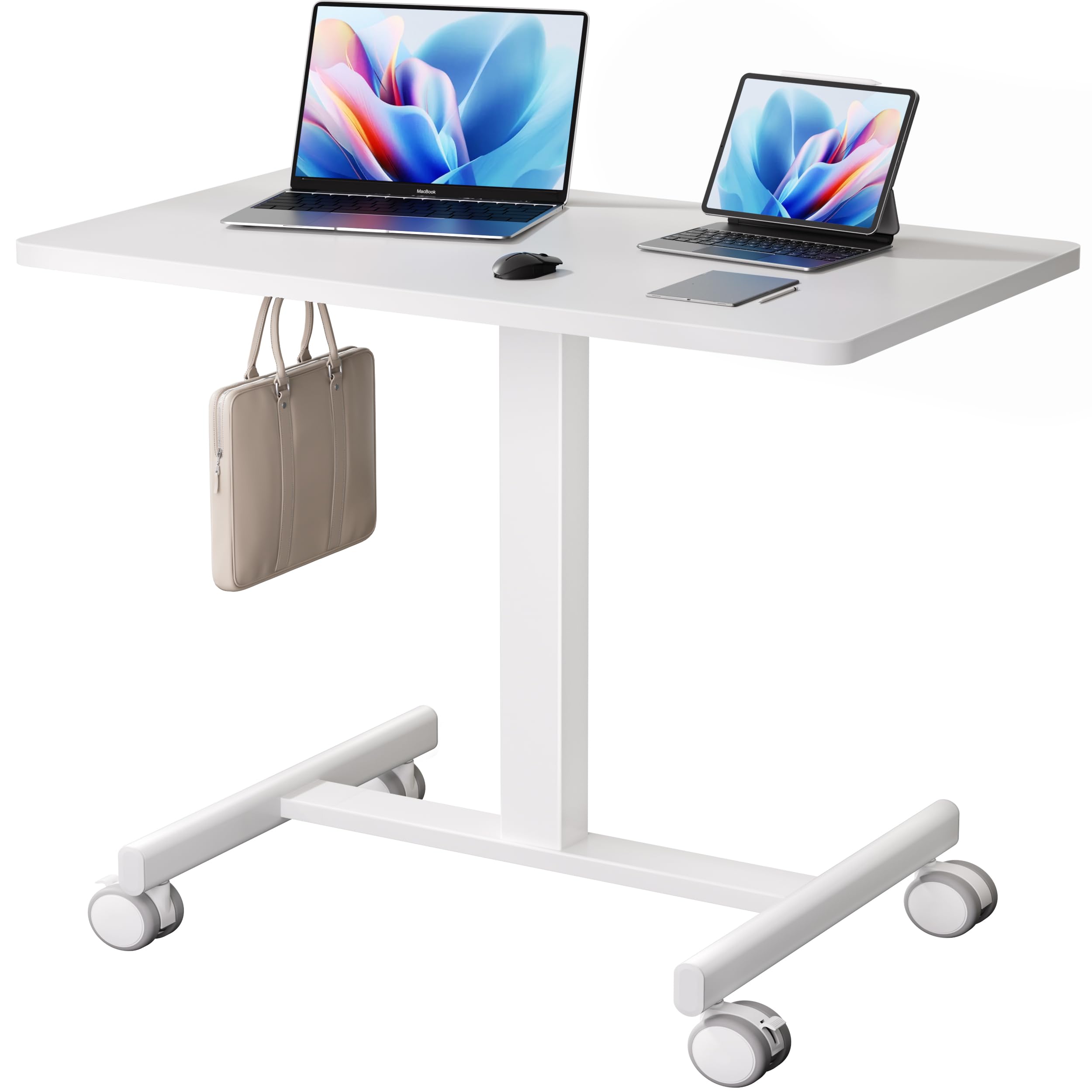 Amazon | MoriOffice 昇降デスク ガス圧 モバイルテーブル