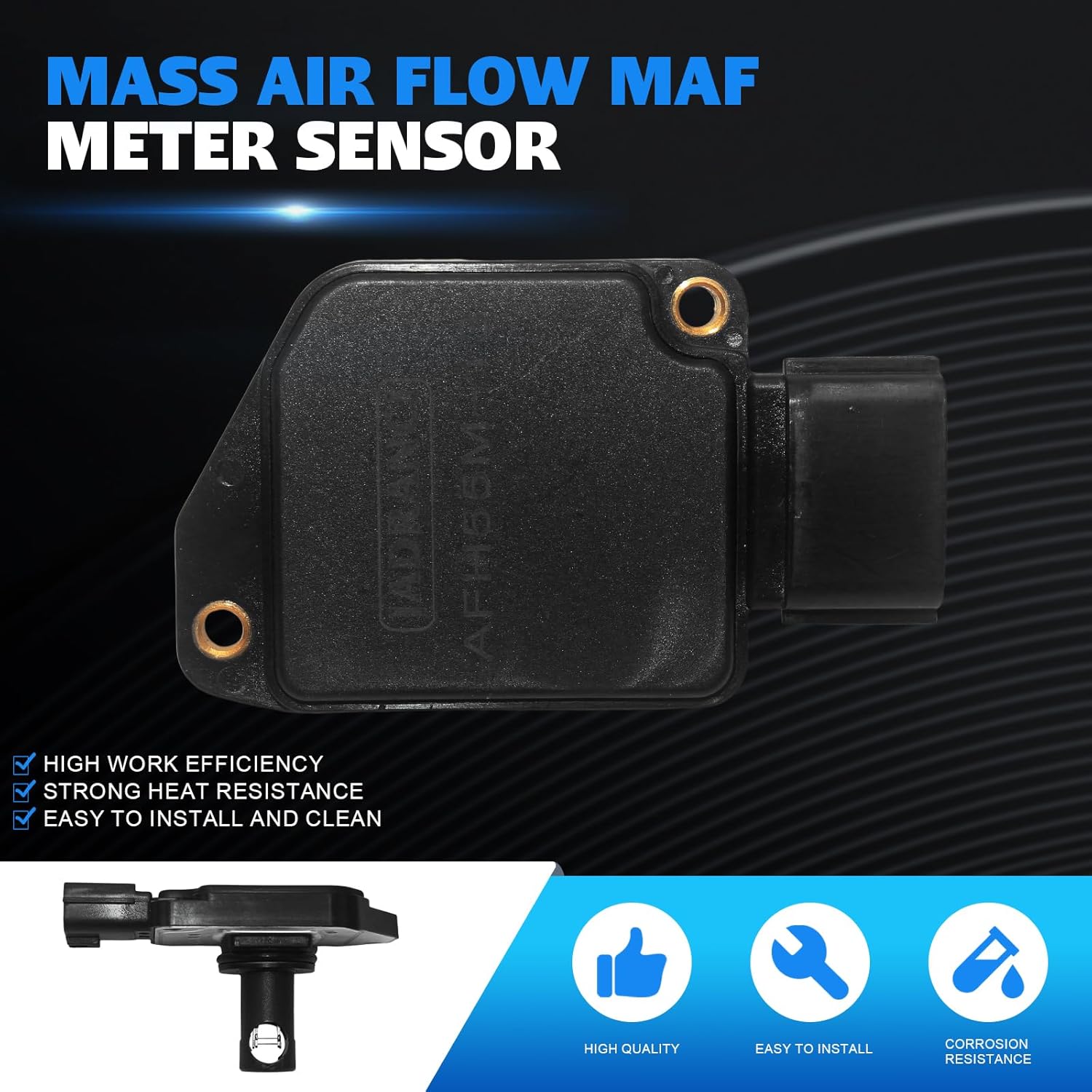 AFH55M-13 Mass Air Flow MAF Meter Sensor for Chevrolet Tracker 2001-2004 Suzuki Aerio 2002-2003 Esteem 1999-2002 Grand Vitara 1999-2005 Sidekick 1996-1998 Vitara 2004 Replace 13400-64G00 13400-67D00