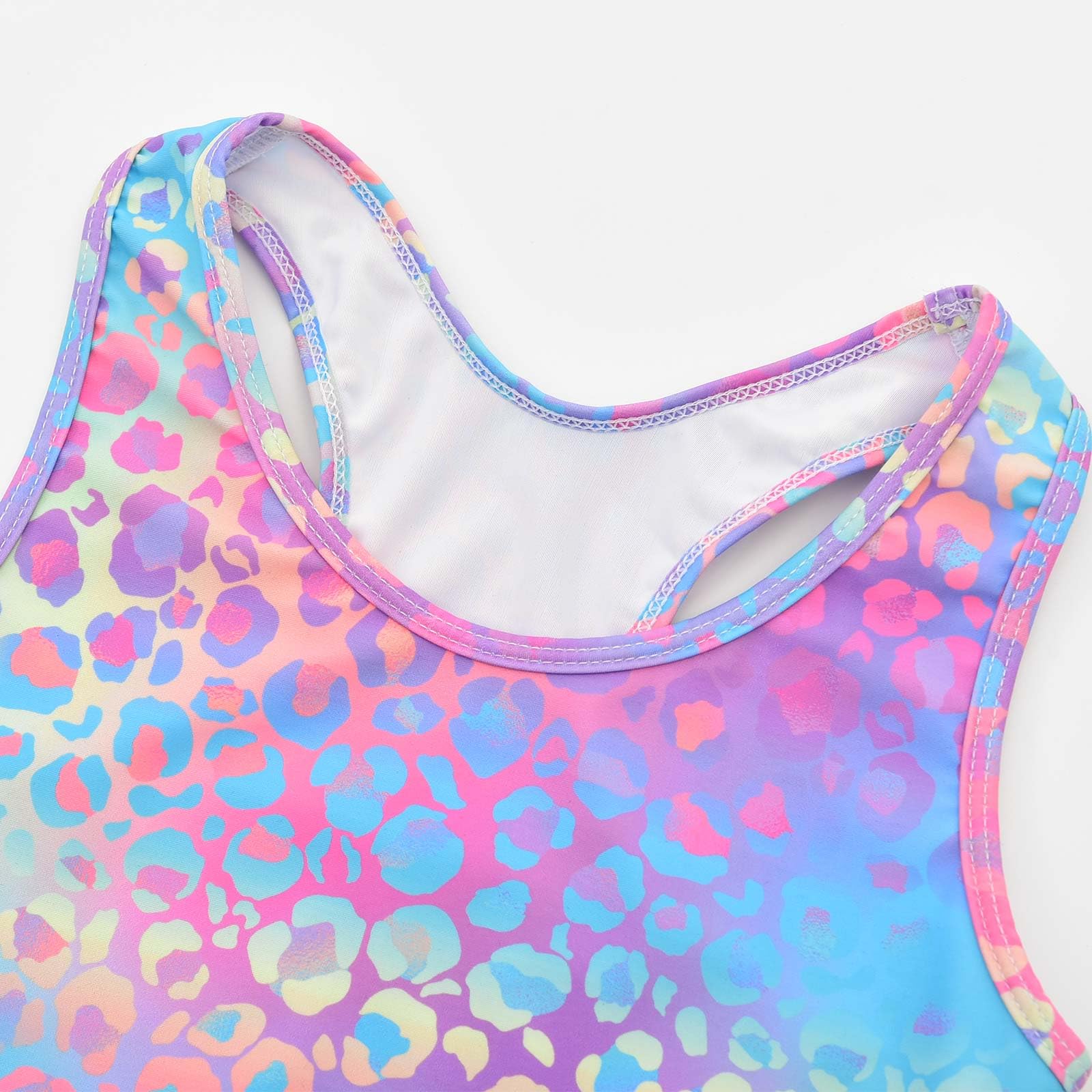 JerrisApparel Costume da bagno estivo da bambina, due pezzi, tankini