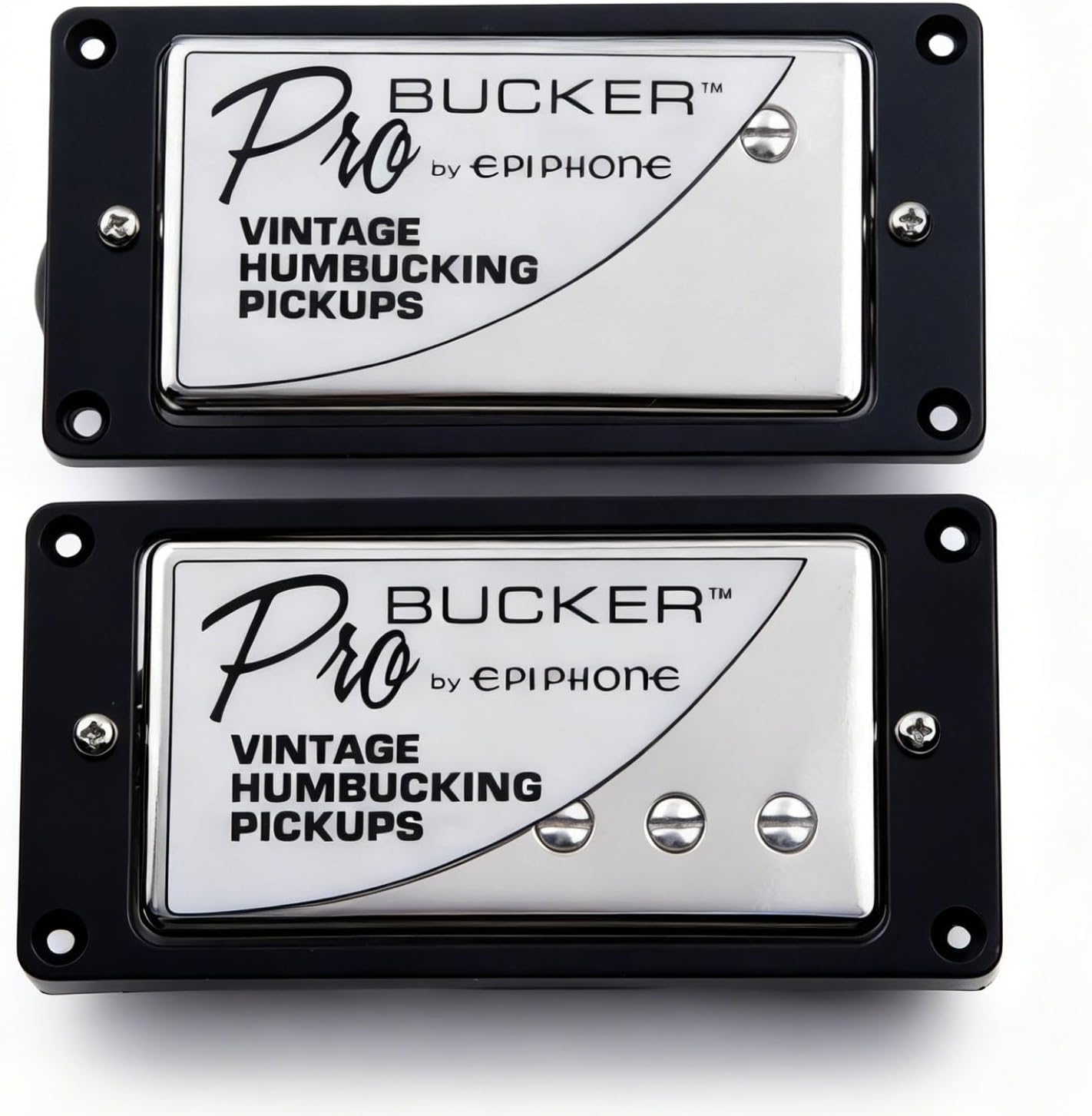 1 Set ProBucker Alnico 2 Classic Vintage Humbucker Bridge&Neck Pickups 4-Conductor (Chrome Braided Wire)