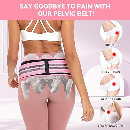 Sacroiliac SI Joint Hip Belt for Women Men-Alleviate Lower Back Support, Pelvic Support Belt