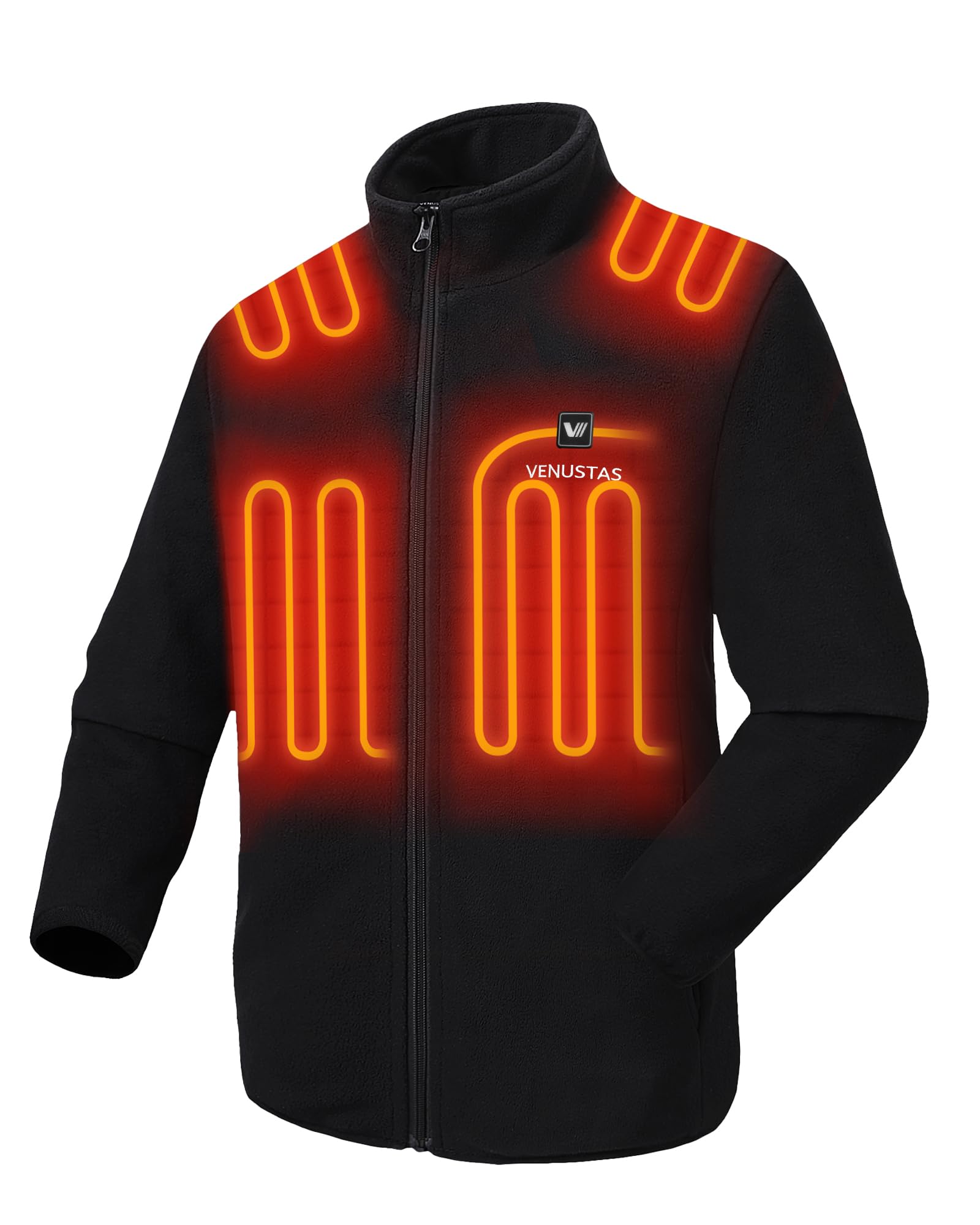 Venustas Mens Heated Jacket, Fleece