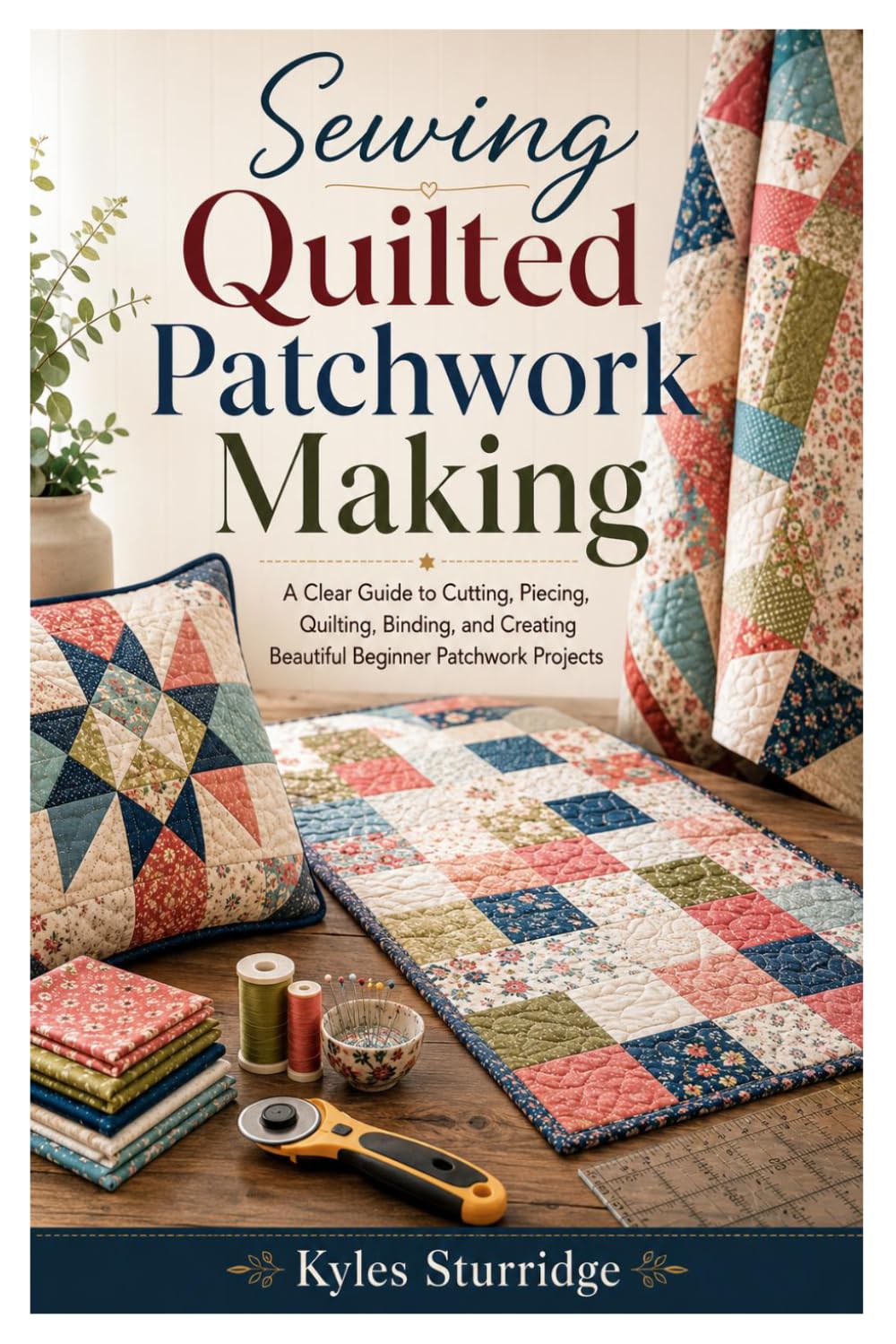 Sewing Quilted Patchwork Making: A Clear Guide to Cutting, Piecing, Quilting, Binding, and Creating Beautiful Beginner Patchwork Projects