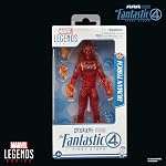Marvel Legends Series Human Torch, Fantastic Four: Johnny Storm Action Figure, 6 "Film Collectible.