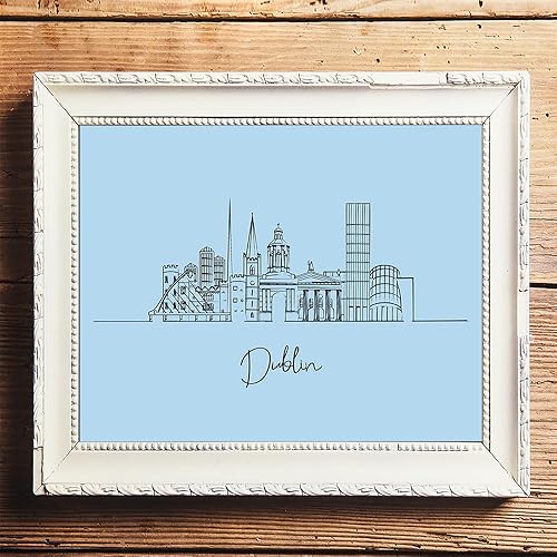 Vista 178 de París Skyline - Decoración de pared para sala de estar, arte de pared en blanco y negro, cuadros de pared de horizonte europeo para sala de estar