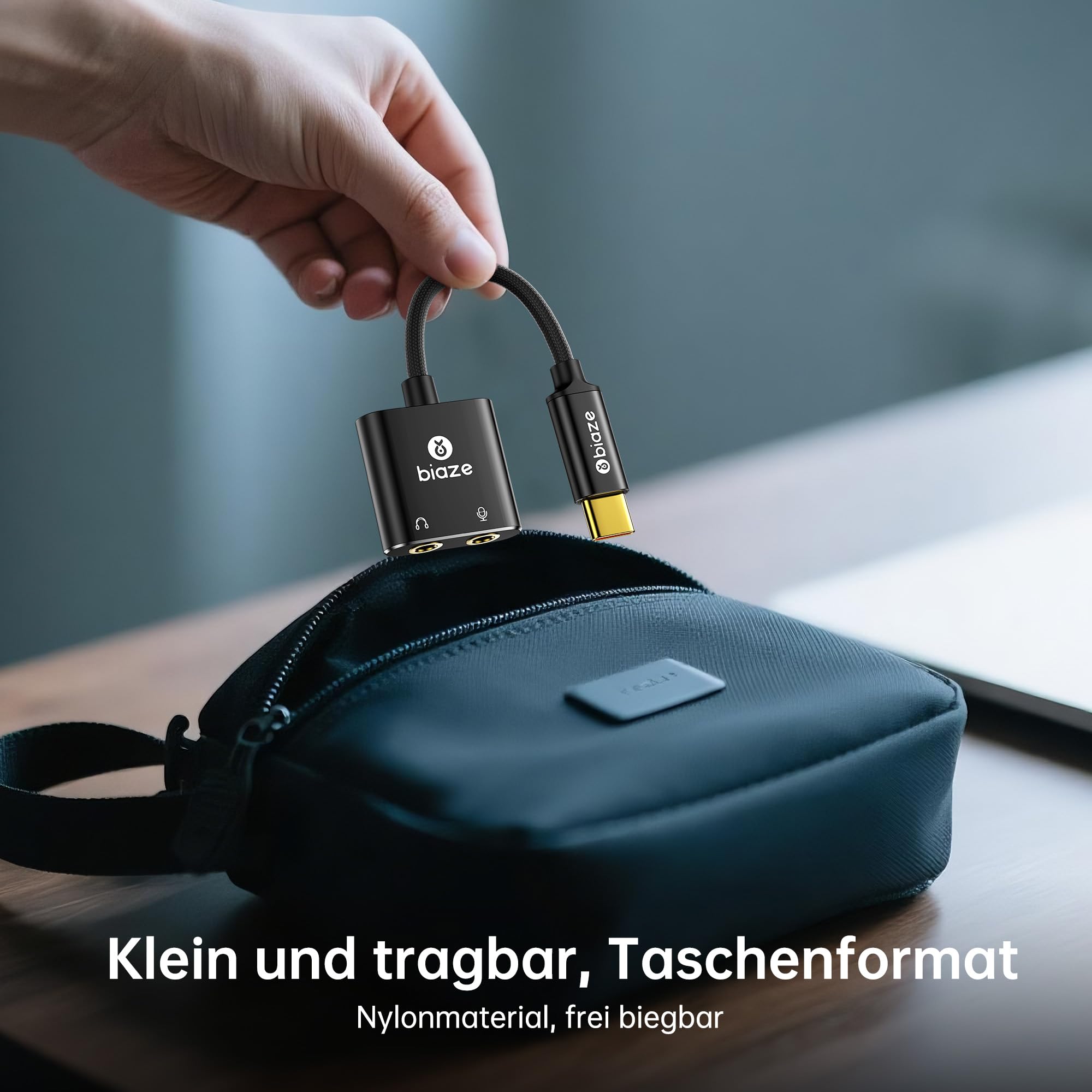 Y25 Type C scheda audio esterna USB-C adattatore audio stereo adattatore esterno scheda audio per computer, PS5, PS4, cuffie USB e microfono