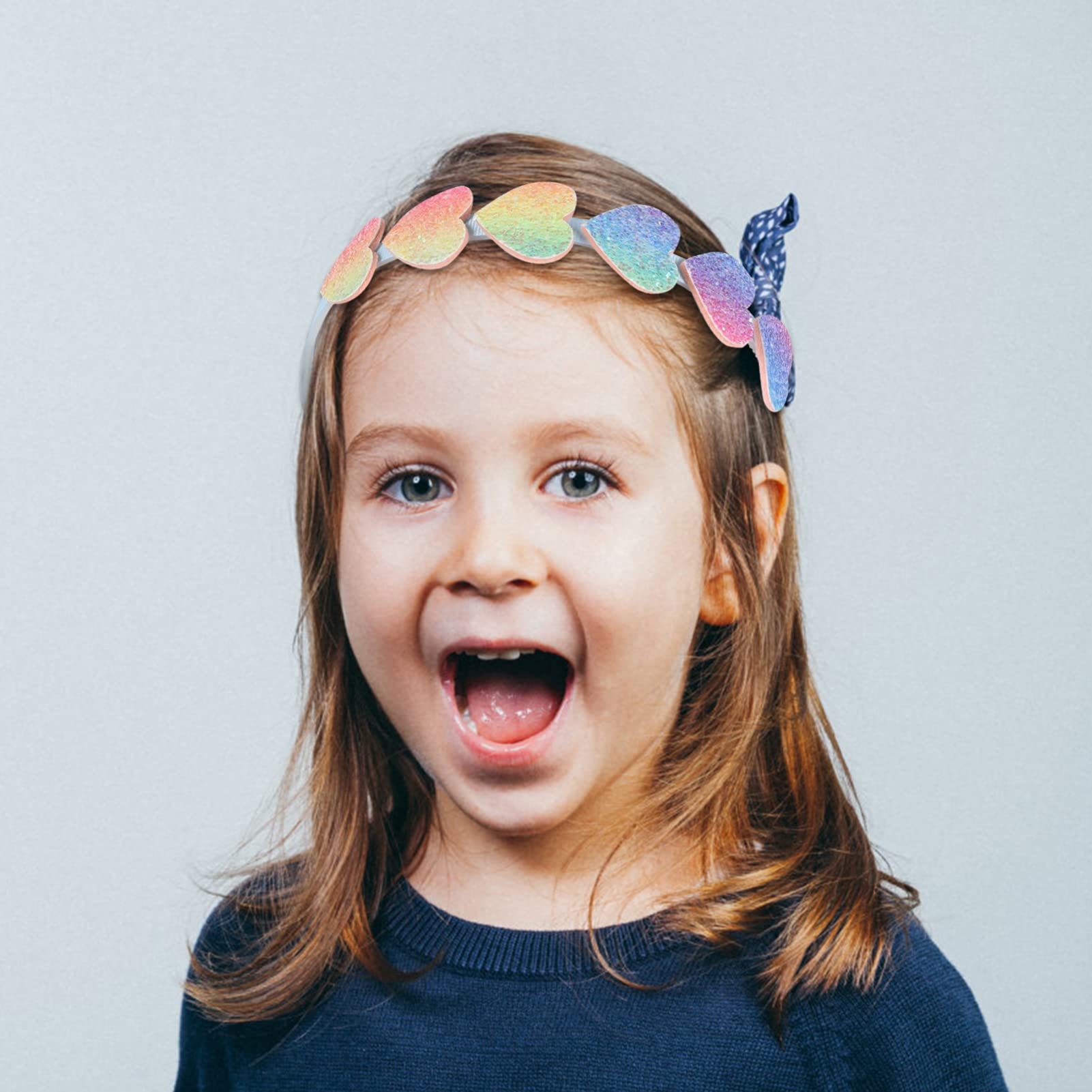 Housoutil 16pezzi Cerchietti Colorati Per Bambine Con Cuori e Stelle Da Fasce Per Perfetti Per Compleanni e Feste Accessori Per Ragazze Agli Anni