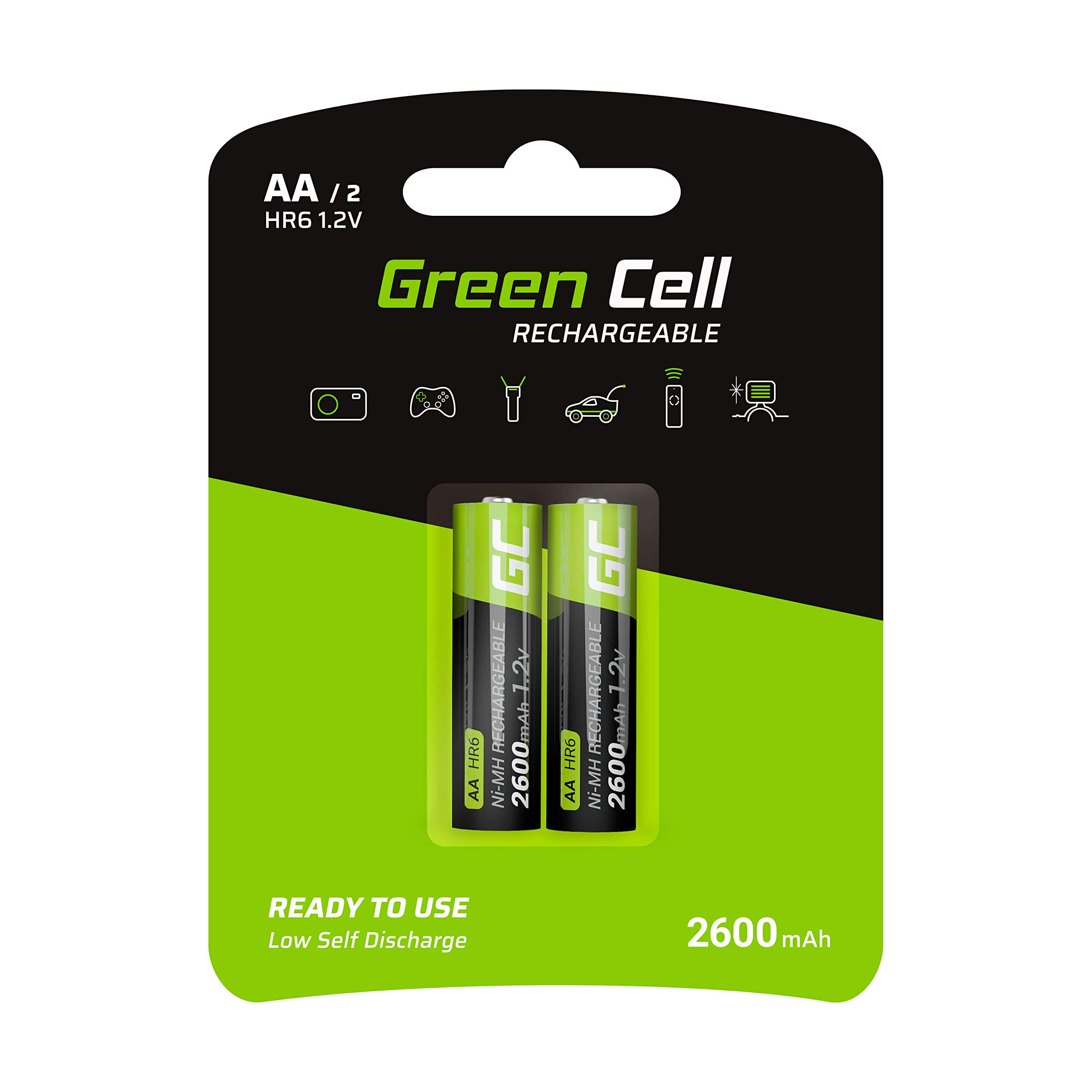 Green Cell AA Battery 2600 mAh Pack of 2