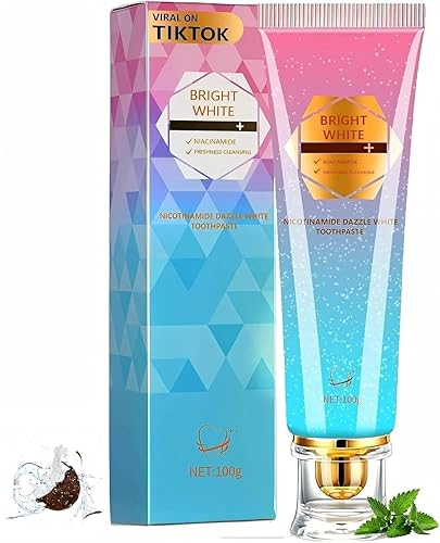 Niacinamide Whitening Toothpaste, Kimralur Triple Whitening Intensive Niacinamides Toothpastes, Fluoride-Free