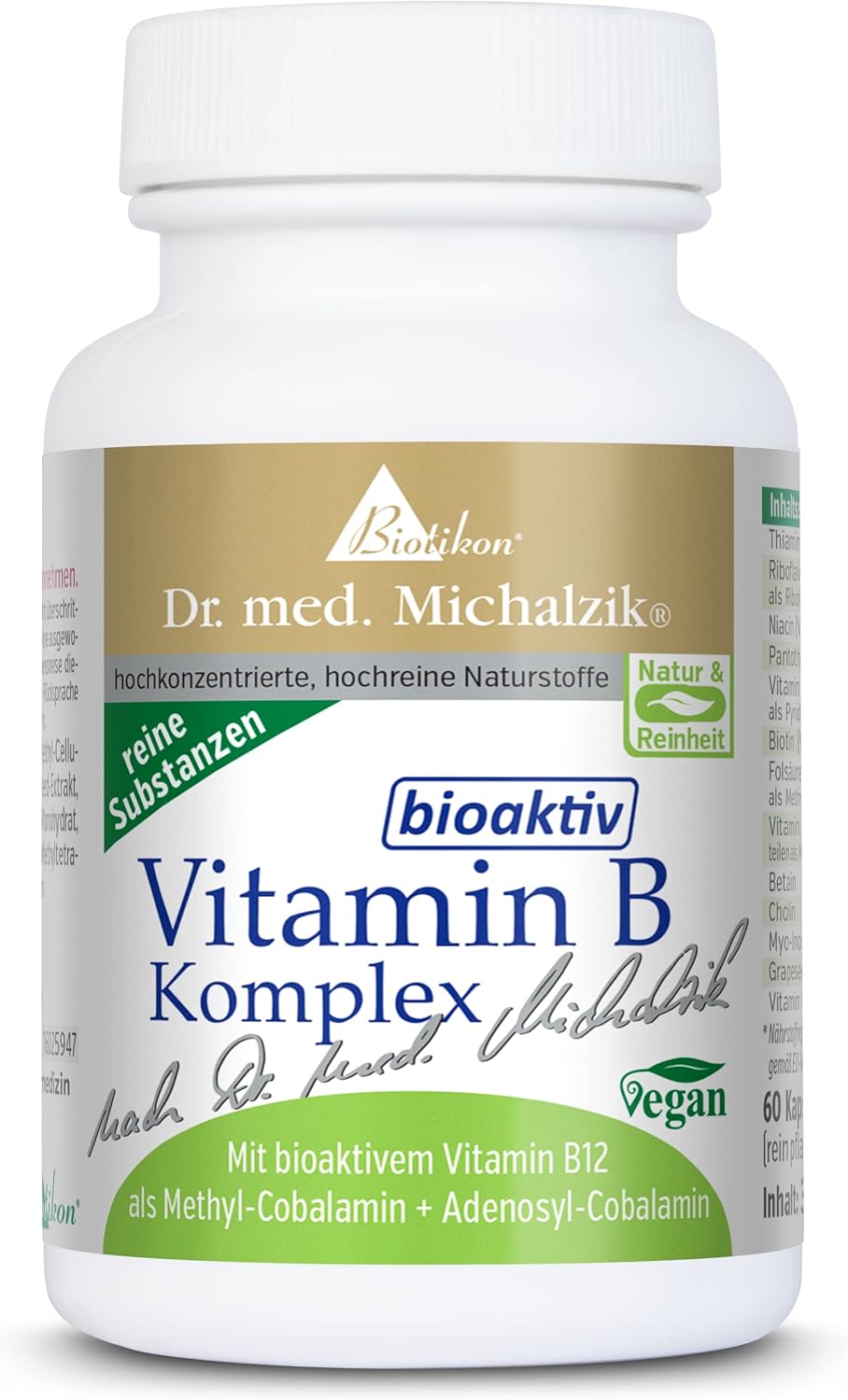 Vitamin B Komplex Dr. med. Michalzik enthält alle BVitamine