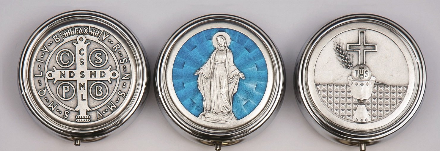 Pyxes Buy Pyx Set of Three Holy Communion Pyxes each measures 5.6 cms x 2 cms ...