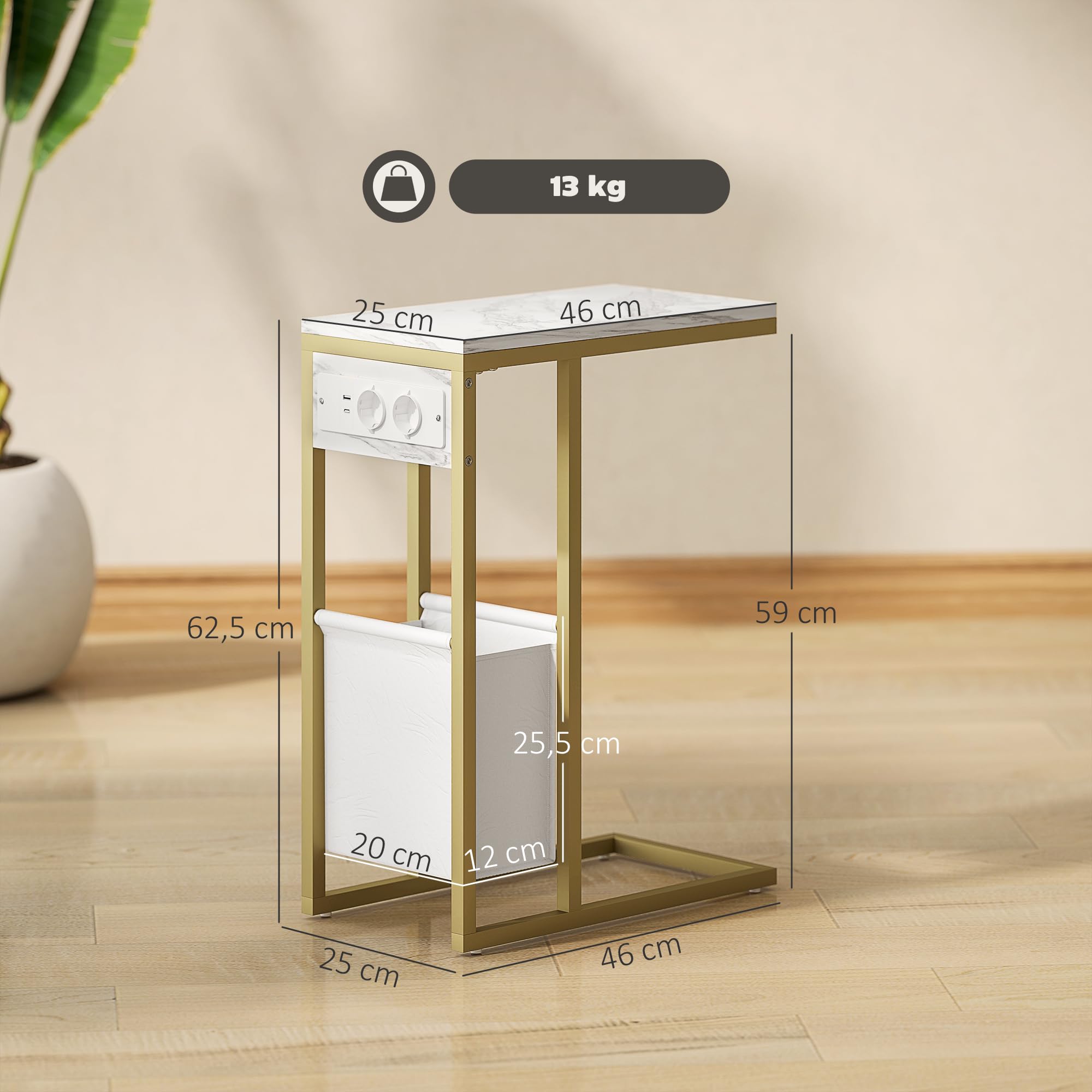 Bijzettafel Met Ingebouwd Stopcontact En USB-poorten ROD Zwart Img Ez0293 02 Fd 11