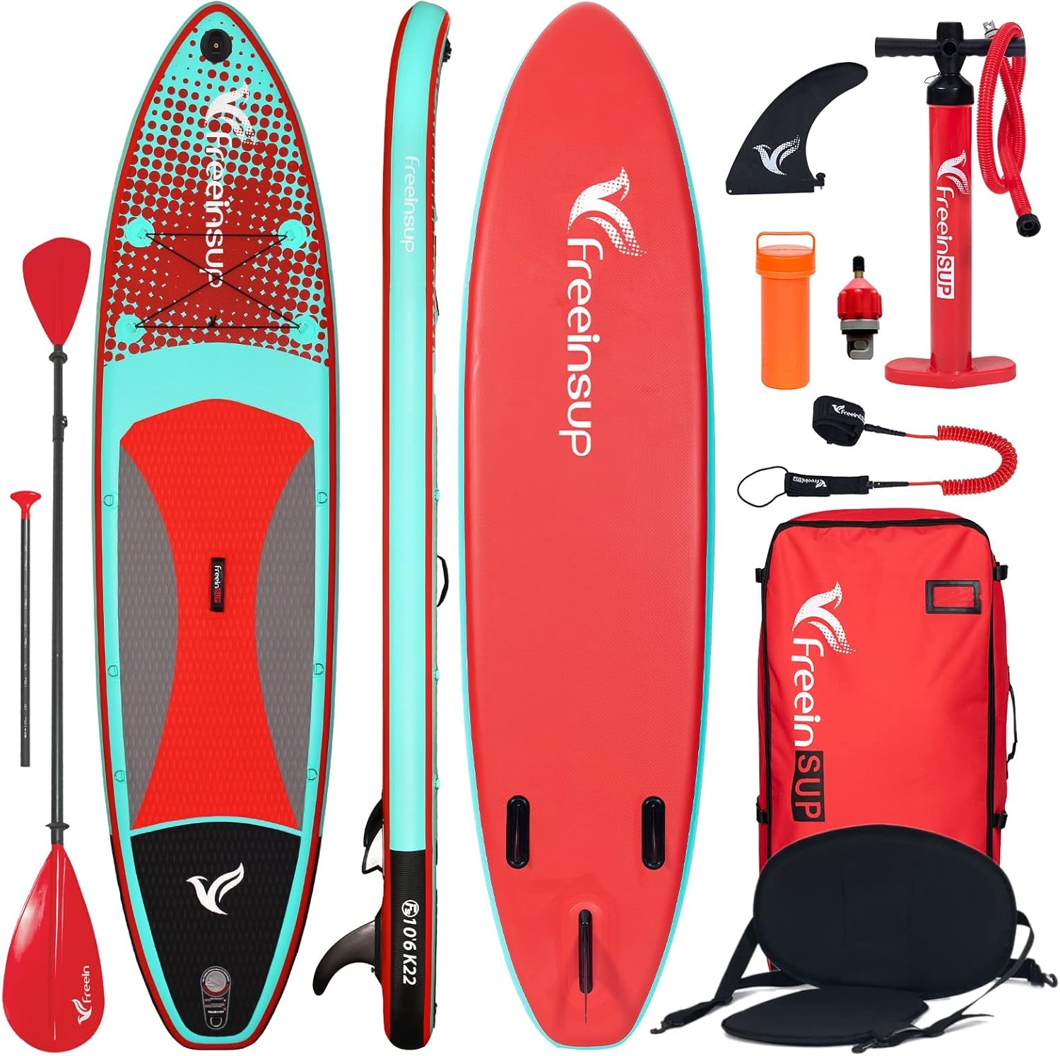 Freein SUP Inflatable Stand Up Paddle Board with Kayak Seat,10'/10'6”/11' Paddle Boards for