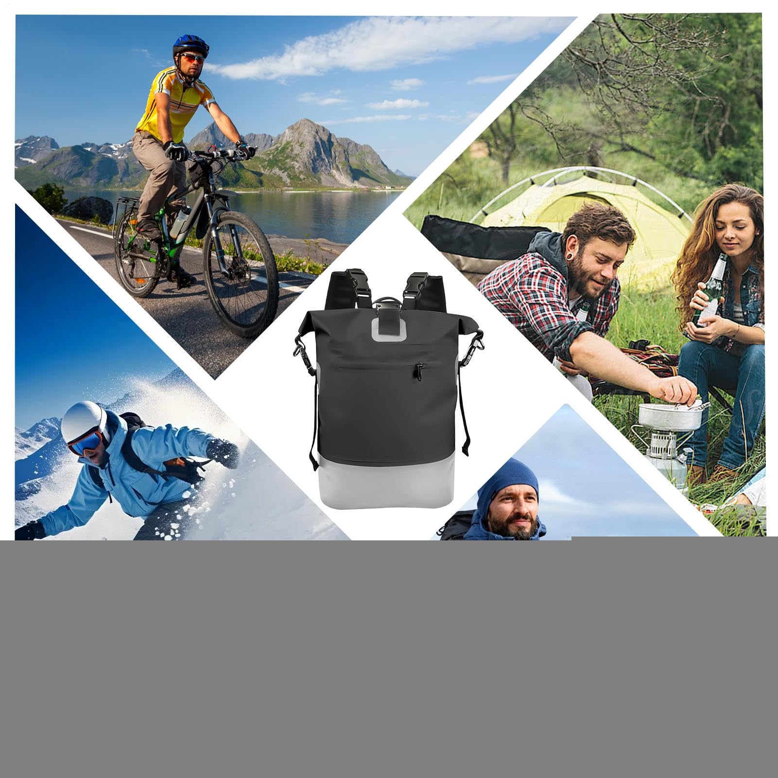 Bolsa de deporte impermeable y resistente, grandes bolsas de viaje, bolsas secas con ruedas para hombres, senderismo, camping, trekking, montañismo, playa, sala, equipo deportivo al aire libre para