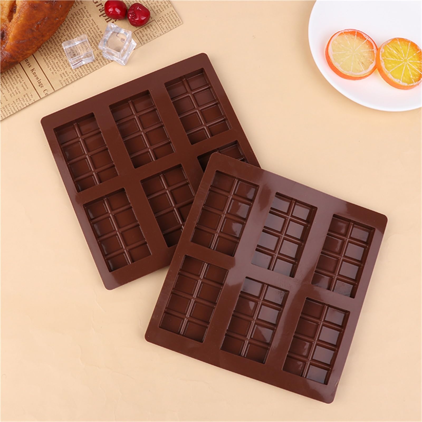 Stampo in silicone rettangolare da 3 pezzi, fai te, for barrette di cioccolato e caramelle, stampo proteico, for fusione cera, bomba grasso, snack, utensili cucina Per La Produzione Del Cioccolato
