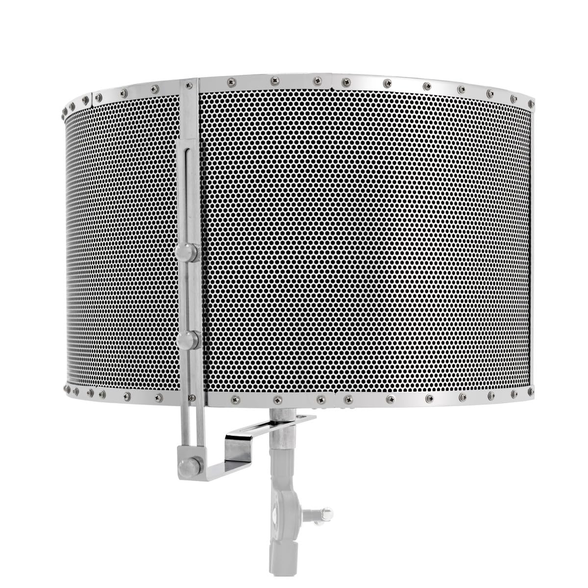 Filtro de Reflexión de Micrófono, Gear4music | Diseño Ligero para Usar en Cualquier Lugar, Elimina Ecos y Reflejos, Adecuado para Cualquier Micrófono