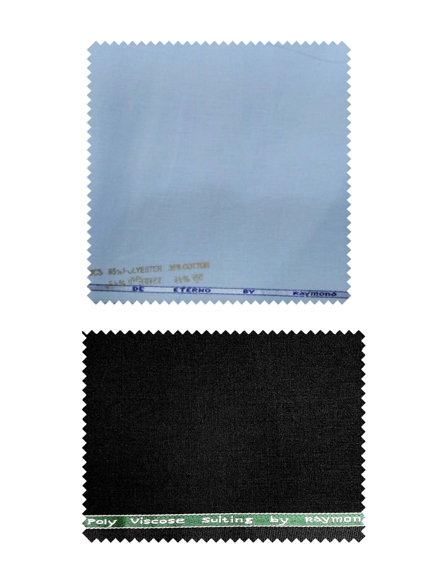raymond fabrics Trouser Shirt Fabric Combo Box (Unstitched, All Weather Fabric) (LIGHT BLUE SHIRT+BLACK PANT)-picture-19