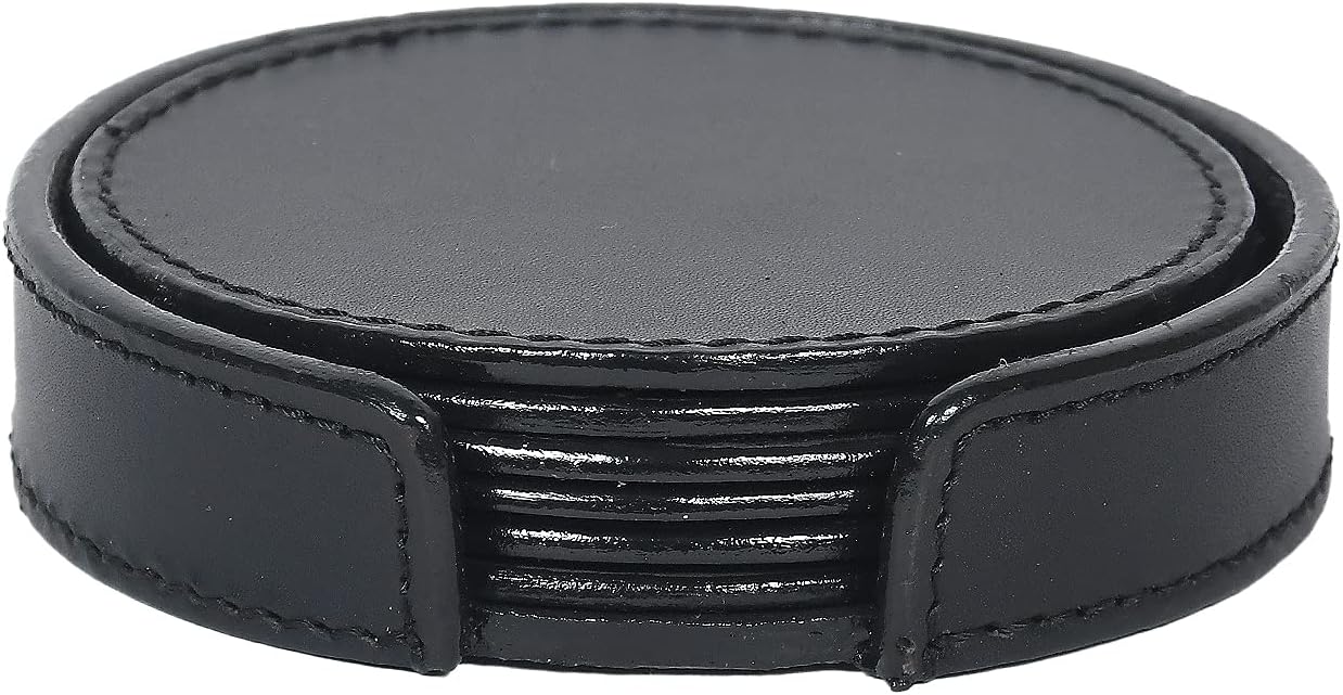 Celtic Leather Coasters for Office, Bar, and Home Use – Premium Pure Leather Drink Coasters