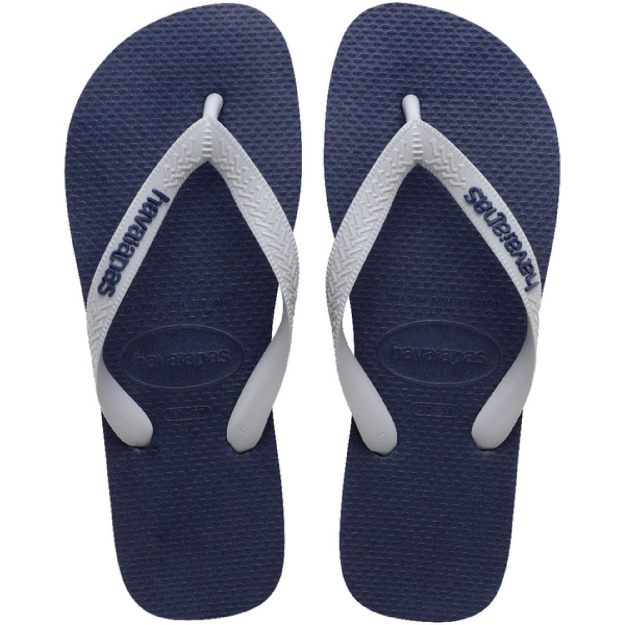 Havaianas Top Logo Pop Up Unisex Adults FlipFlop Navy/Gray Ice 10/11 UK