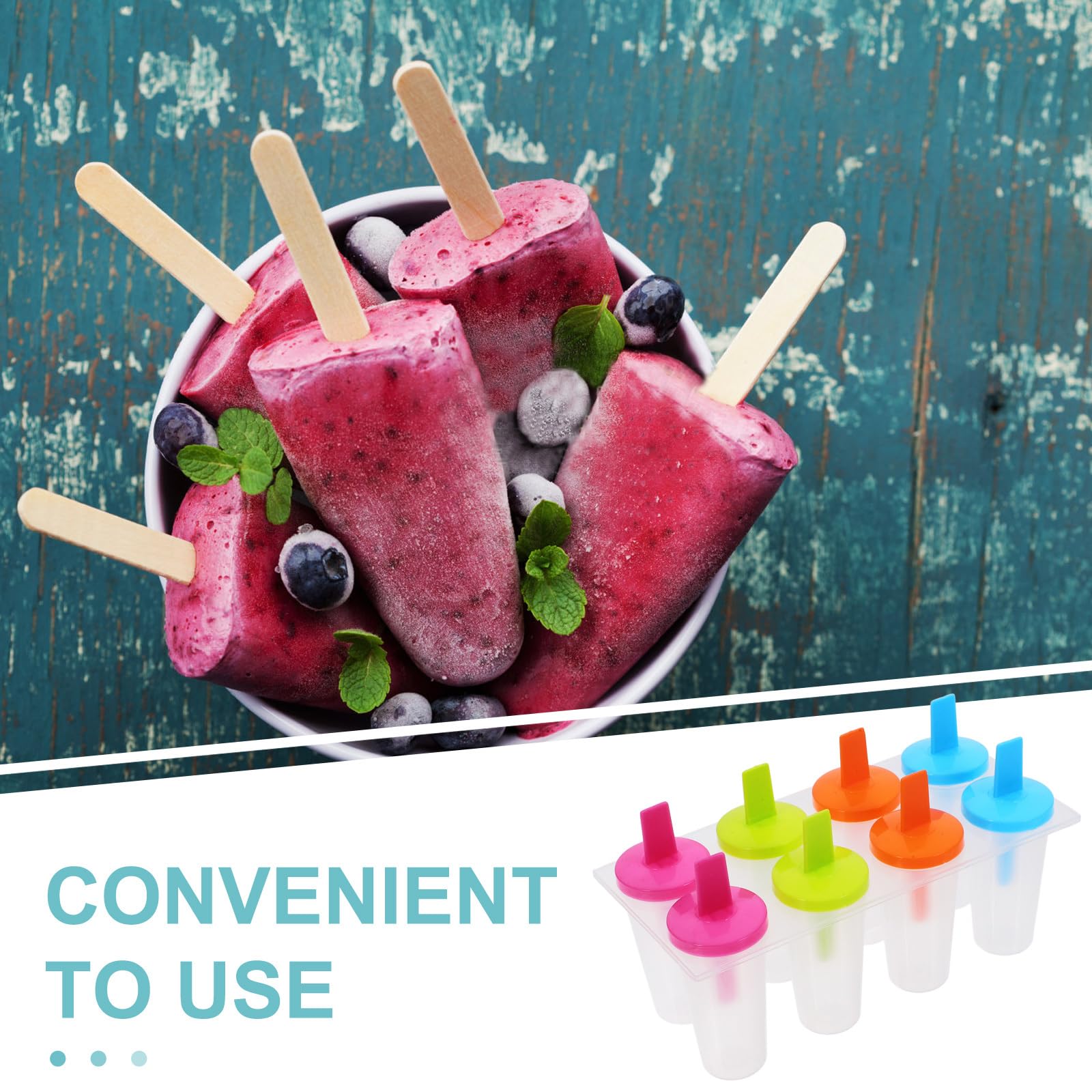 Zerodeko Moldes de silicona reutilizables de fácil liberación para congelador, para jugo casero, yogur, puré de manzana, gelatina, frutas y pudín, 3 juegos para niños, adultos, fiestas, picnics