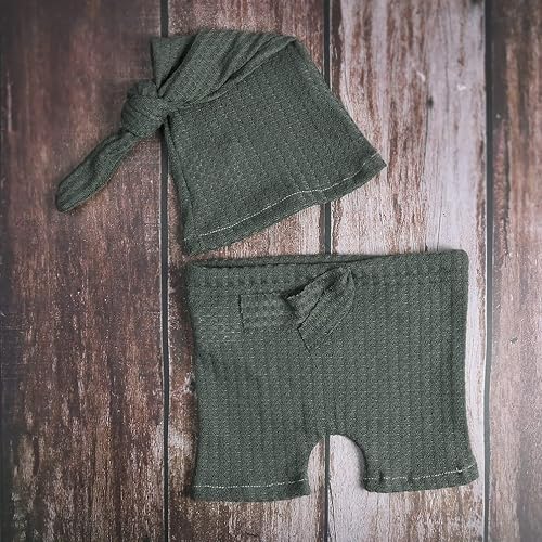 Miniatura 7 de Moda recién nacido niños niñas bebé sesión de fotos accesorios trajes ganchillo ropa sombrero de cola larga pantalones accesorios de fotografía