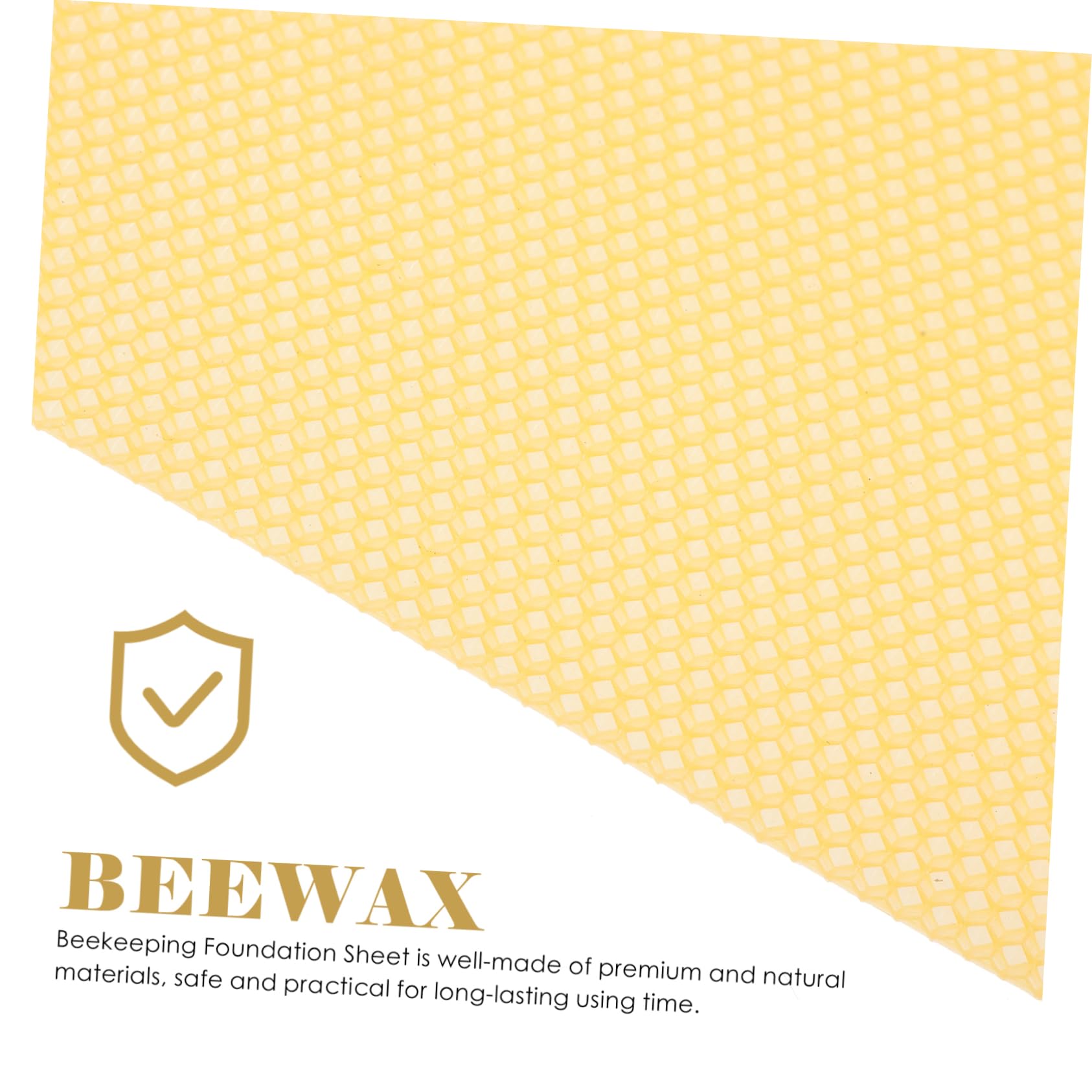 Fogli Cerei Apicoltura Beehive Waxed Foundation Sheet 30 Pezzi | Cera D'api Gialla, Aroma Lieve e Resa Elevata, per Progetti Fai da Te e Verniciatura Mobili