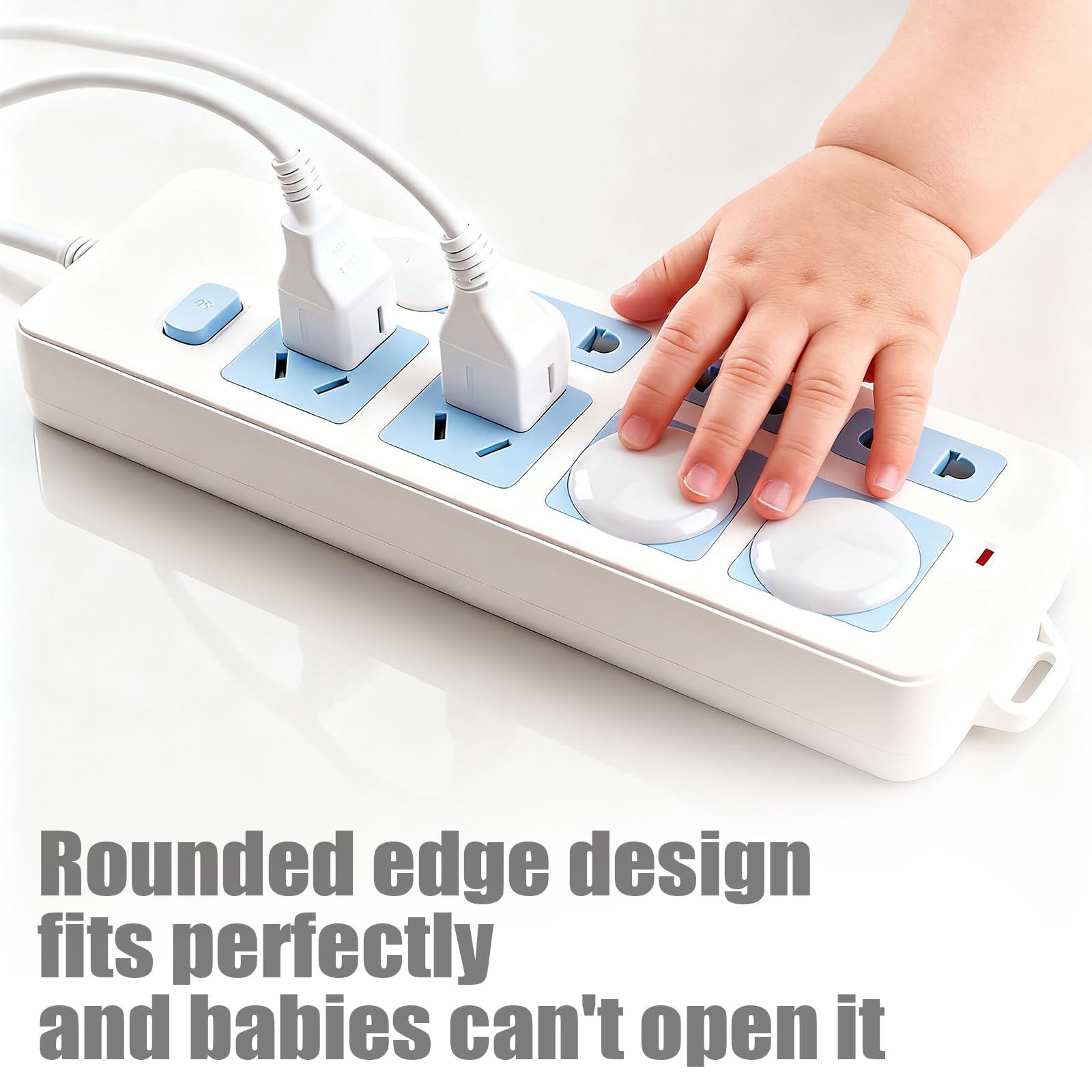 24PCS Child Safety Socket Covers Baby Proofing Electrical Outlet Plug Covers to Prevent Electric Shock,UK Plug Protectors - Image 4