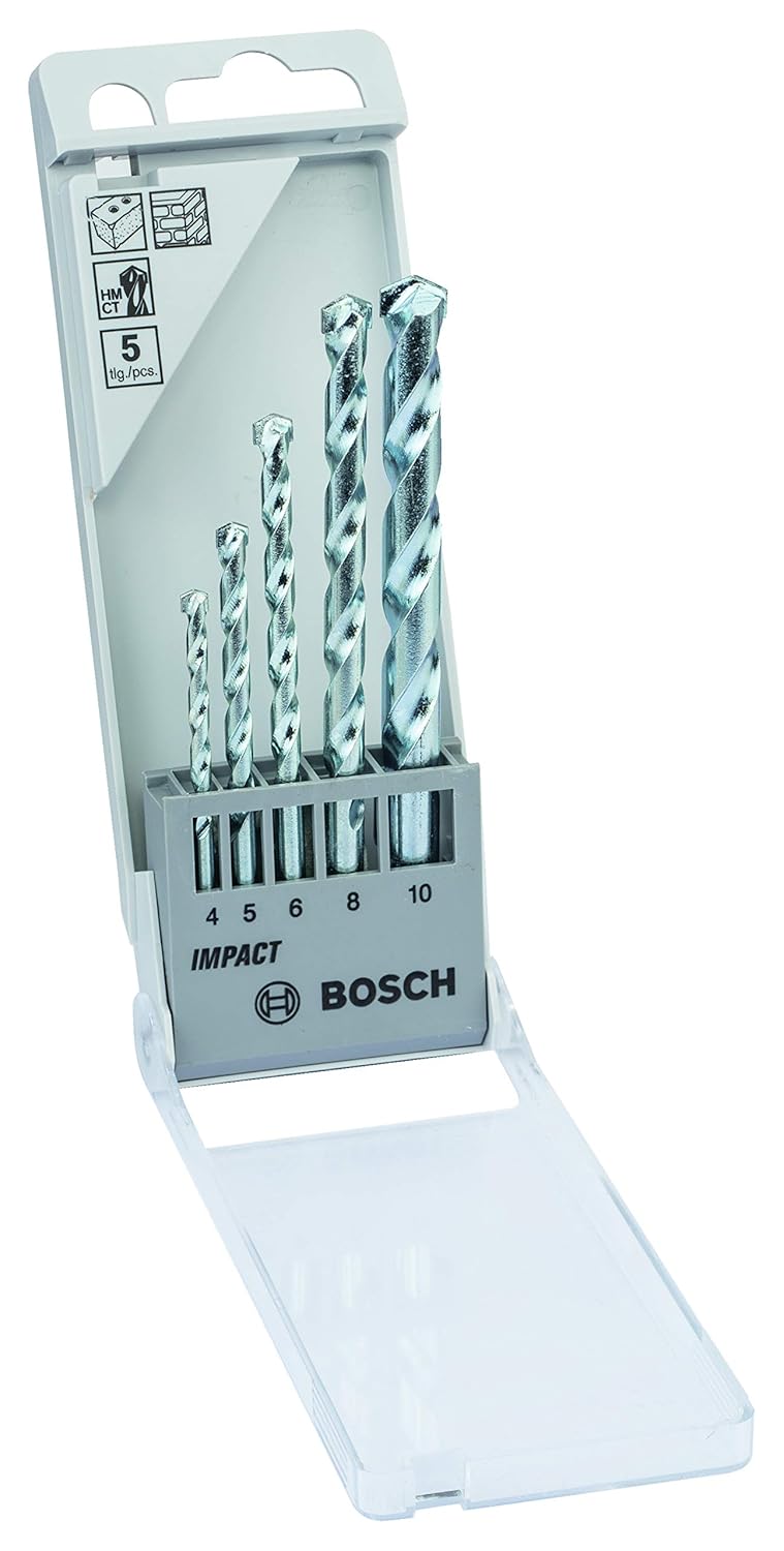 Bosch 2608590090 Masonry Drill Bit Set (5Pieces) Amazon.in Home