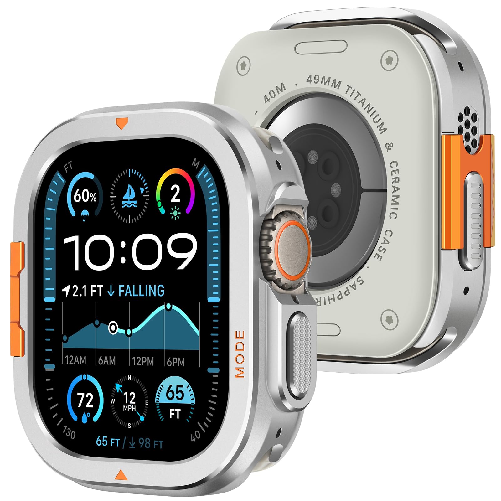 Amazon.co.jp: Amizeeメタルケース互換性がありますApple Watch Ultra 