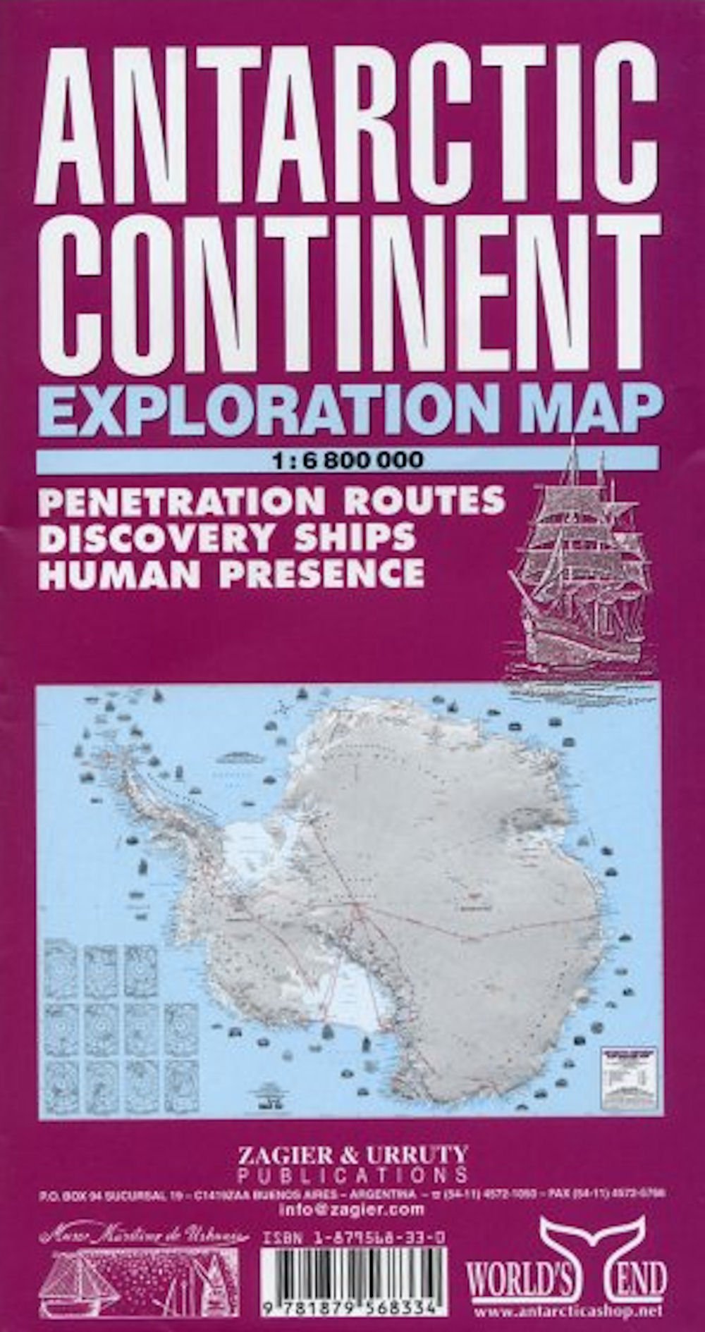 Antarctic Continent: Exploration Map