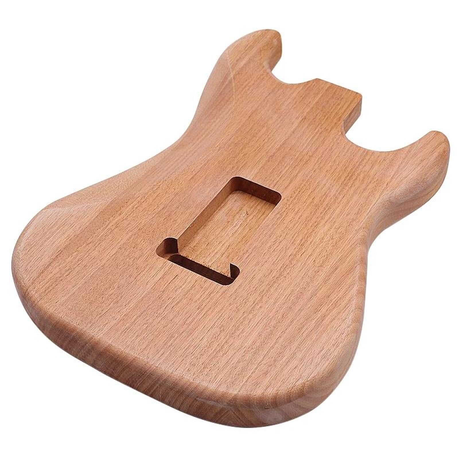 Korpus Einer E Gitarre Für Linkshänder Okoume Holz Natürliche Farbe