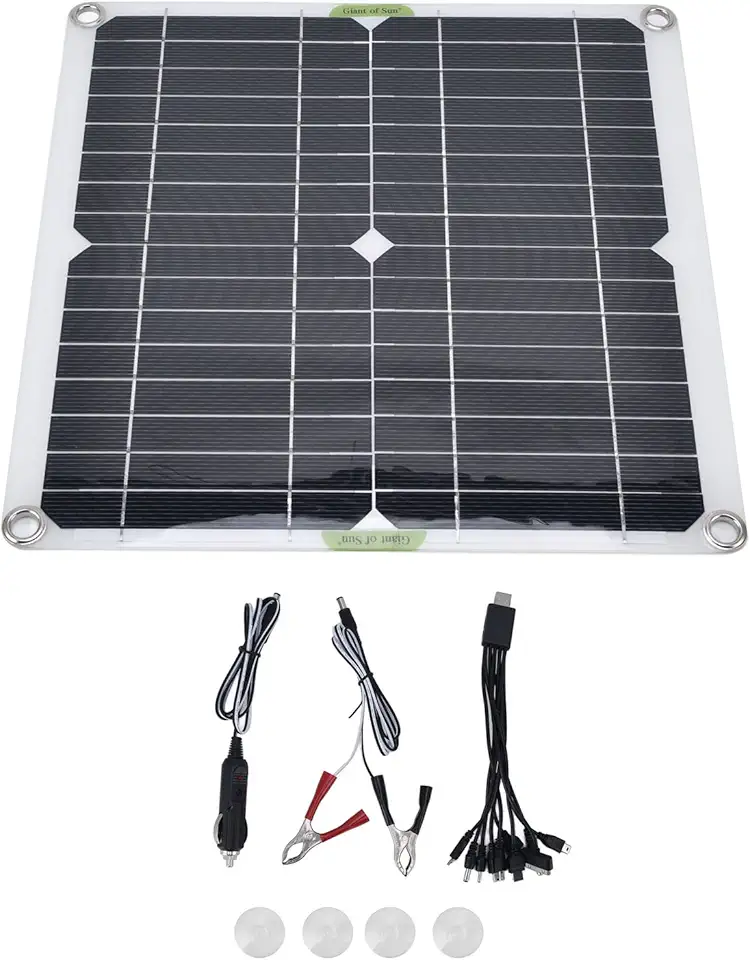 Garosa Painel Solar Portátil, Placa de Carregador Solar de Silicone Leve, Saída USB de 200 W 5 V para Uso Doméstico e Externo