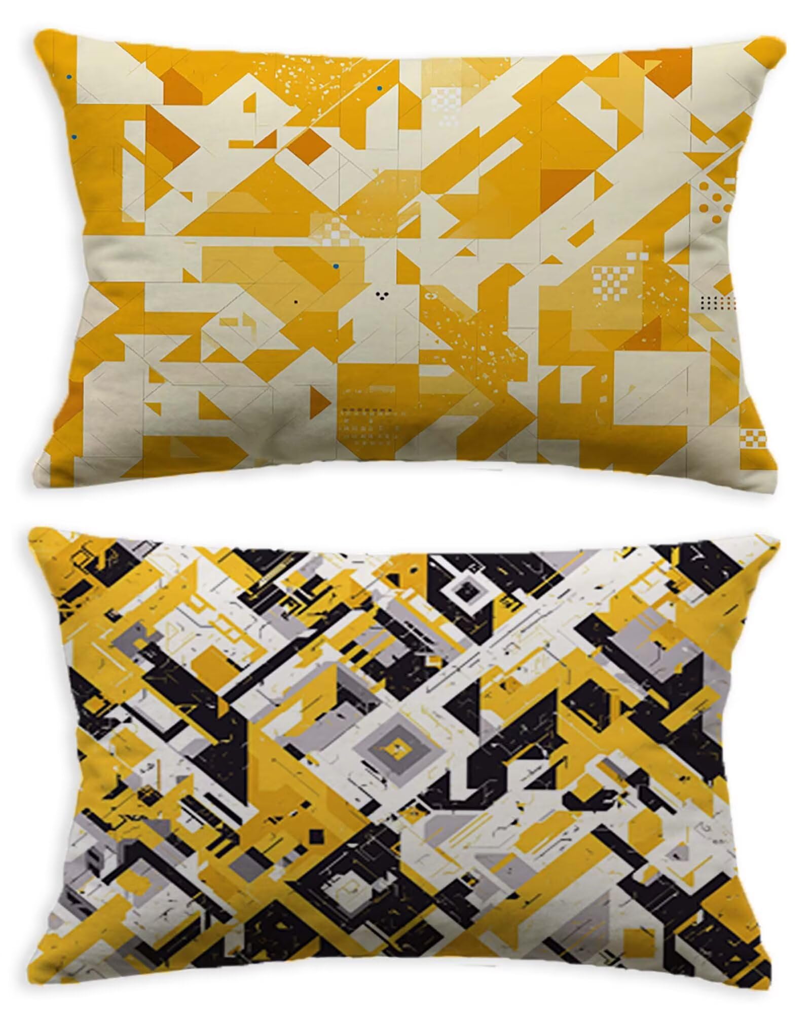 Housse de Coussin 60x80 Velours Orange Doux et Finition Recto Verso