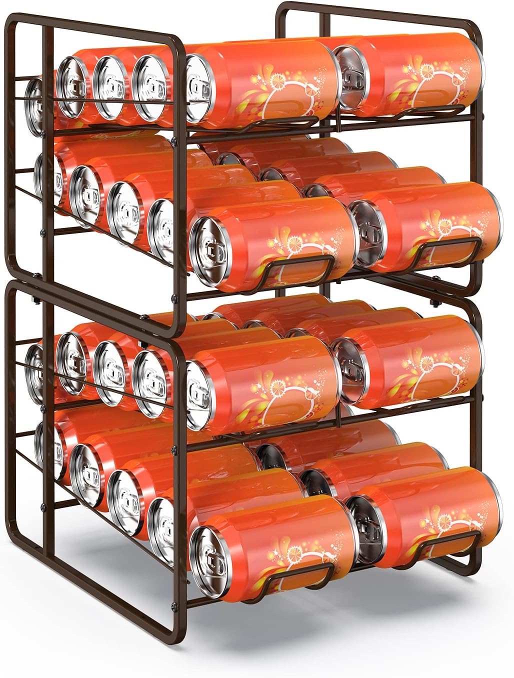 2 Pack Soda Can Organizer Beverage Can Dispenser for