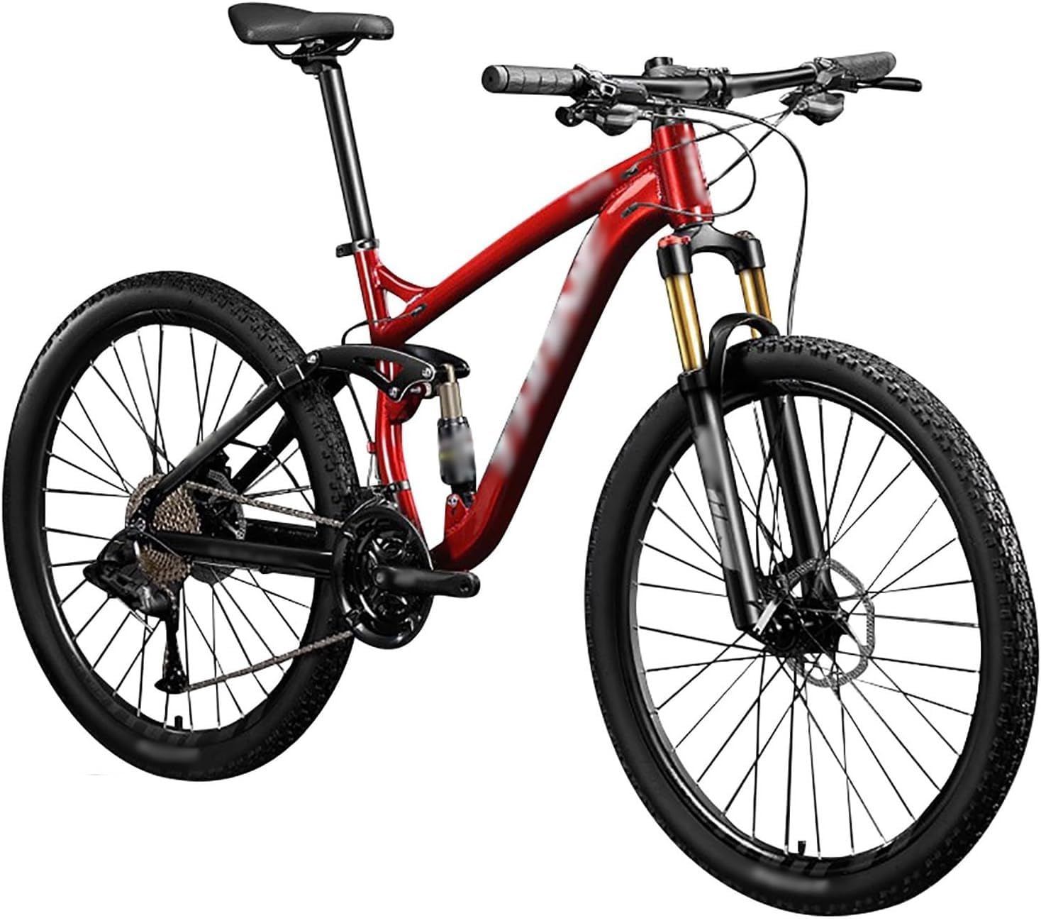 Bicicleta Montaña 27,5 Pulgadas con Cuadro Aluminio, 27/30 Velocidades, Ligera, Altura Ajustable, Softail, Carretera Aluminio. 27.5 * 17in,30 Speed