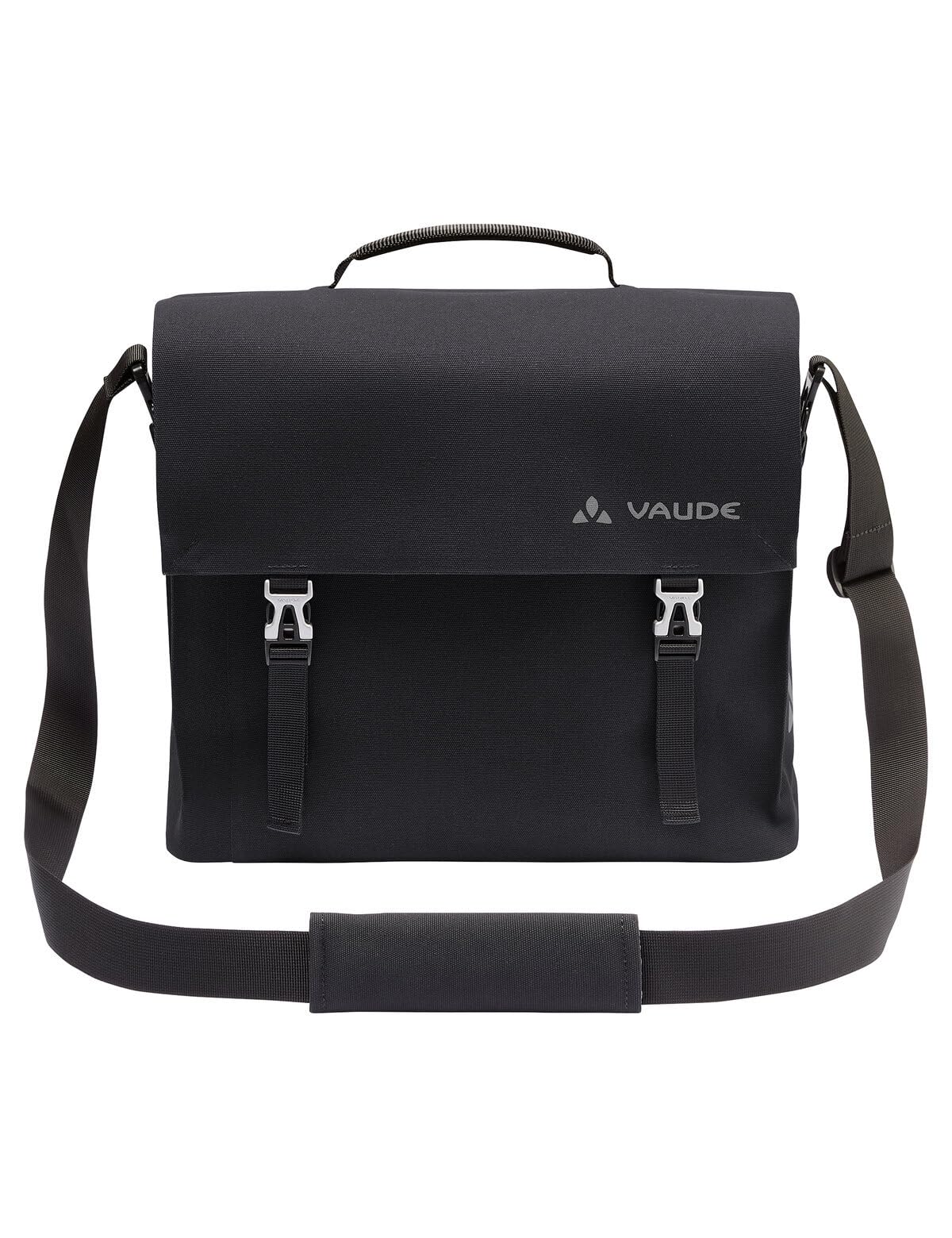VAUDE Fahrrad Hinterradtasche Bayreuth IV M, 12 Liter, Office- Tasche mit Schultertragegurt, wasserdicht verschweißt, Made in Germany, black, Einheitsgröße