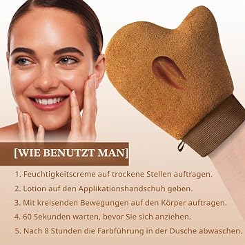Selbstbräuner Creme Leicht Bräunende Lotion Selbstbräuner für Gesicht und Körper Für helle Hauttöne Für eine gesund aussehende Bräune ohne Sonne Bräunungsbeschleuniger Sonnencreme