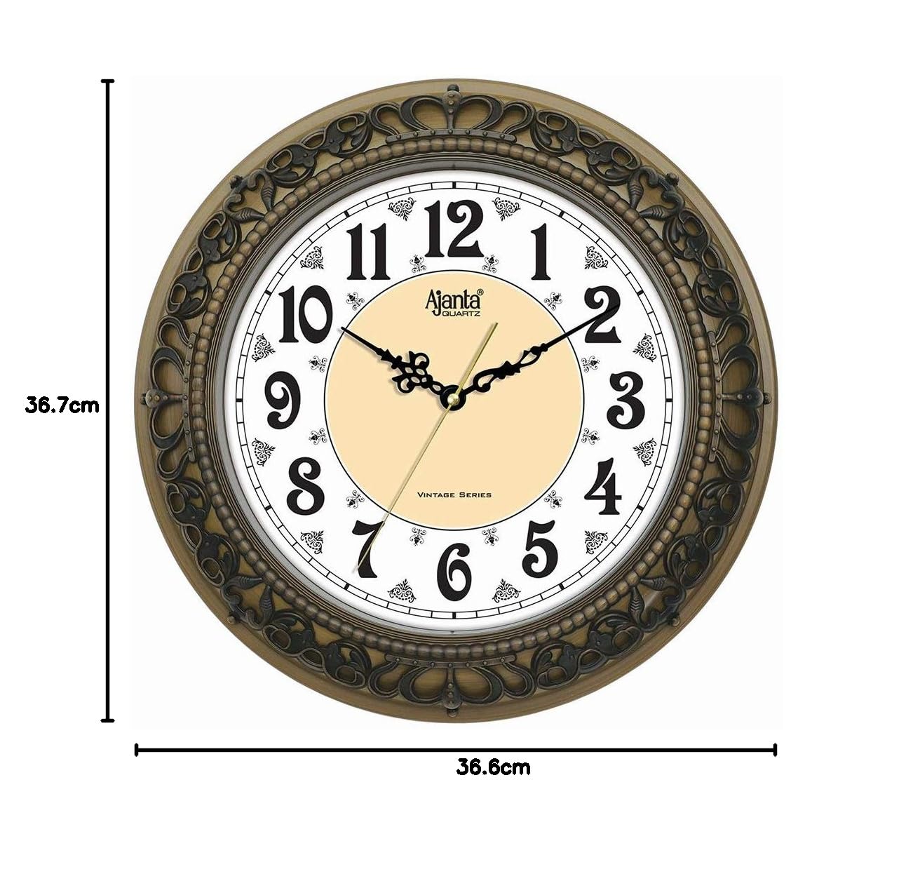 Buy Ajanta Quartz Plastic Silent Sweep Movement Vintage Analog