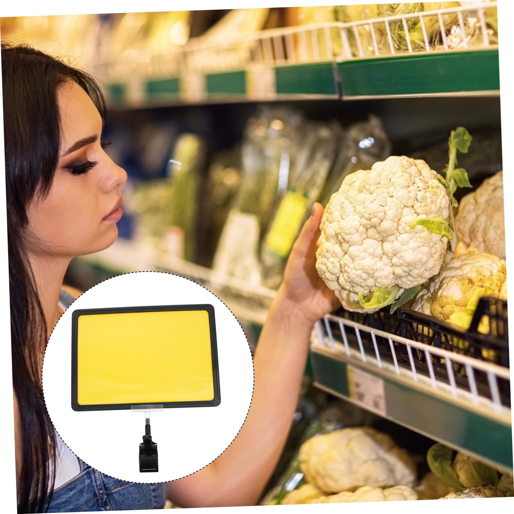 VILLCASE 2 Set Di Etichette Formato A4 Con Clip Per Etichette Per Negozi Facili Da Usare Etichette Per Supermercati Versatili Per Ambienti