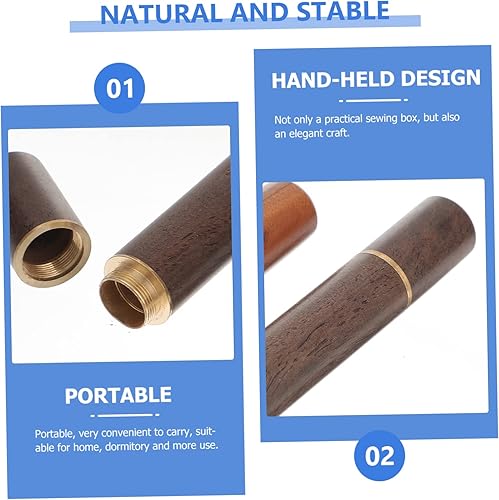 Miniatura 3 de EXCEART 4 cajas organizador de agujas de coser a mano, kit de costura de emergencia, estuche de aguja de bordar, soporte para agujas de coser,