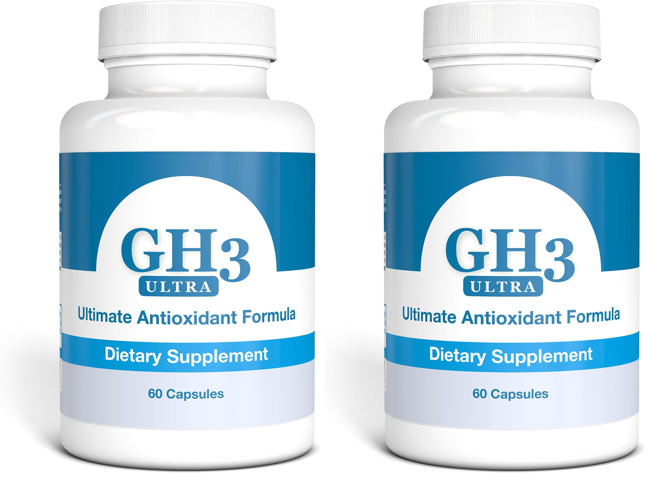 Nattura G-H3 Ultra, Ultimate Antioxidant Formula - New, Improved Anti-Aging Complex (Ginkgo Biloba, R-Alpha Lipoic Acid, Coenzyme Q10, Acetyl L-Carnitine, Vitamin B6) - 60 Caps (Pack of 2) 60 Count (Pack of 2)
